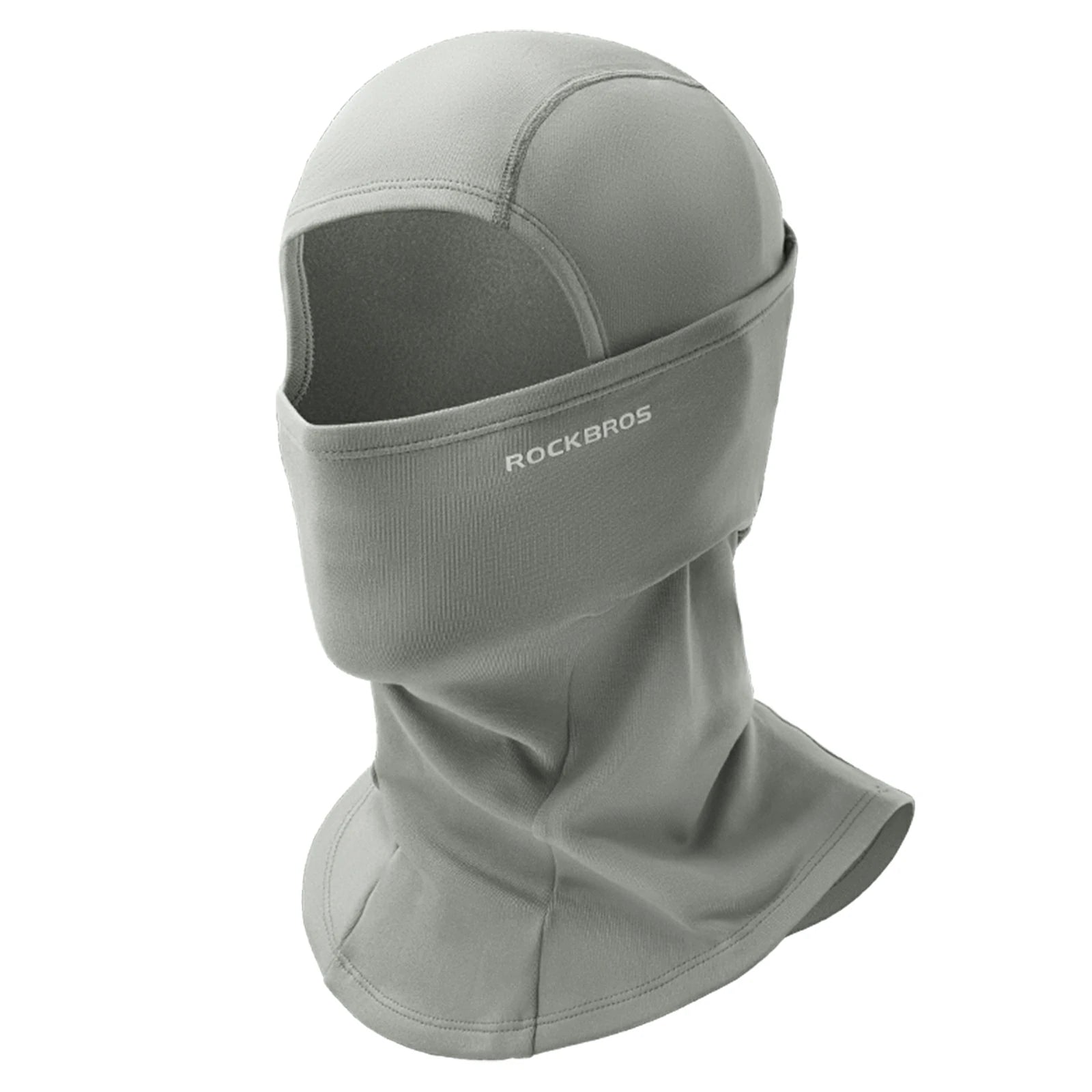 rockbros black windproof thermal balaclava in polar flee#Color_Gray