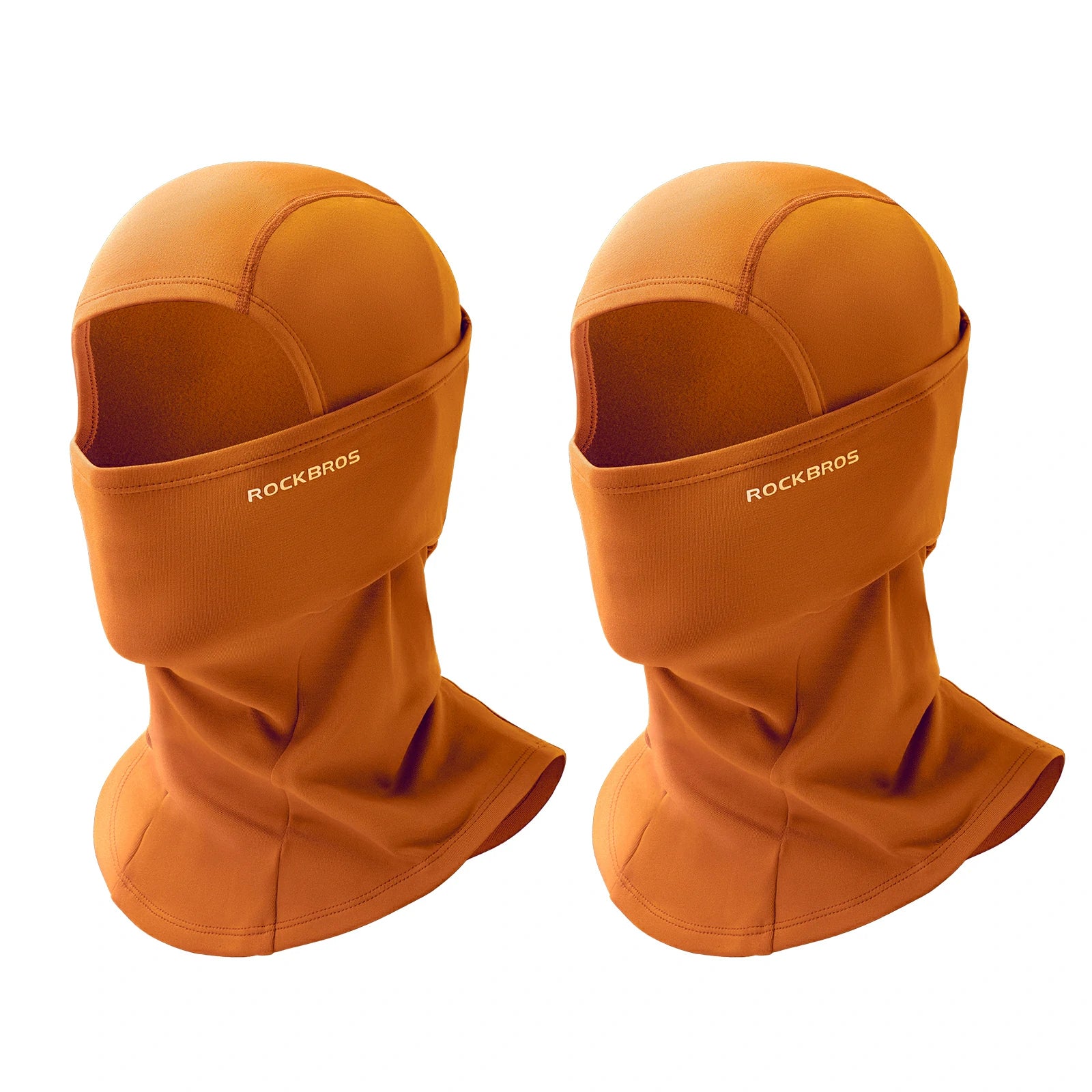 rockbros black windproof thermal balaclava in polar flee#Color_Brown