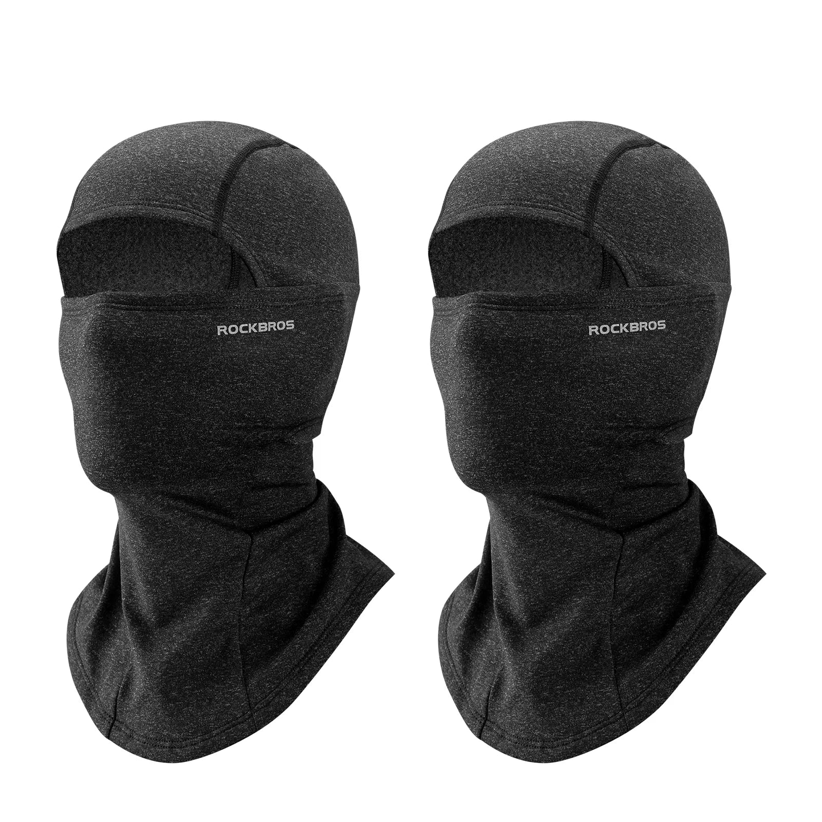 rockbros black windproof thermal balaclava in polar flee#Color_Cement Gray
