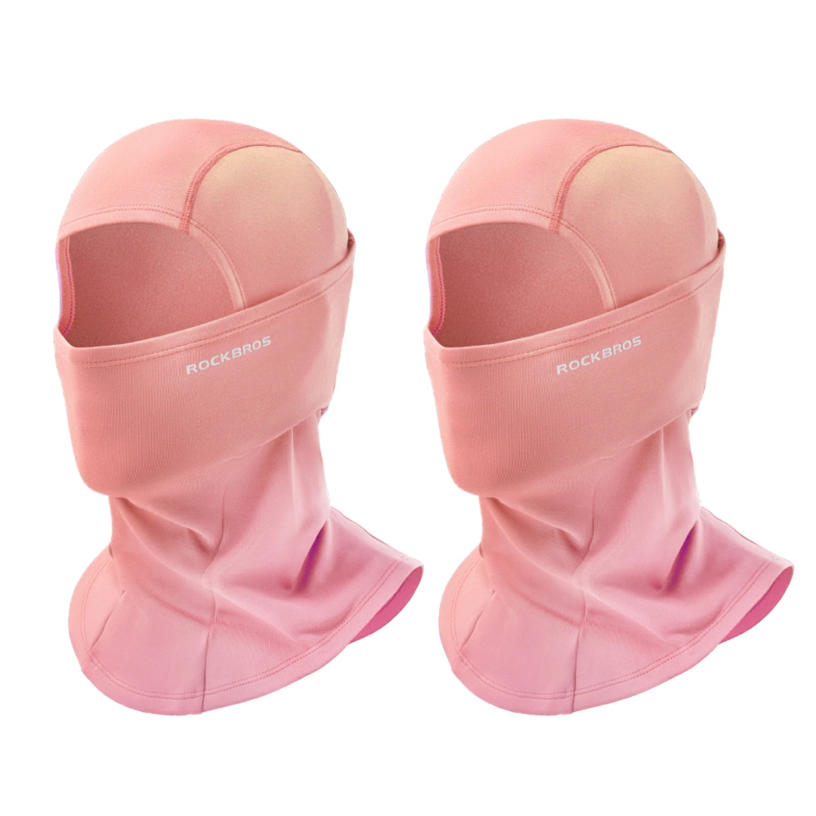 rockbros black windproof thermal balaclava in polar flee#Color_Pink