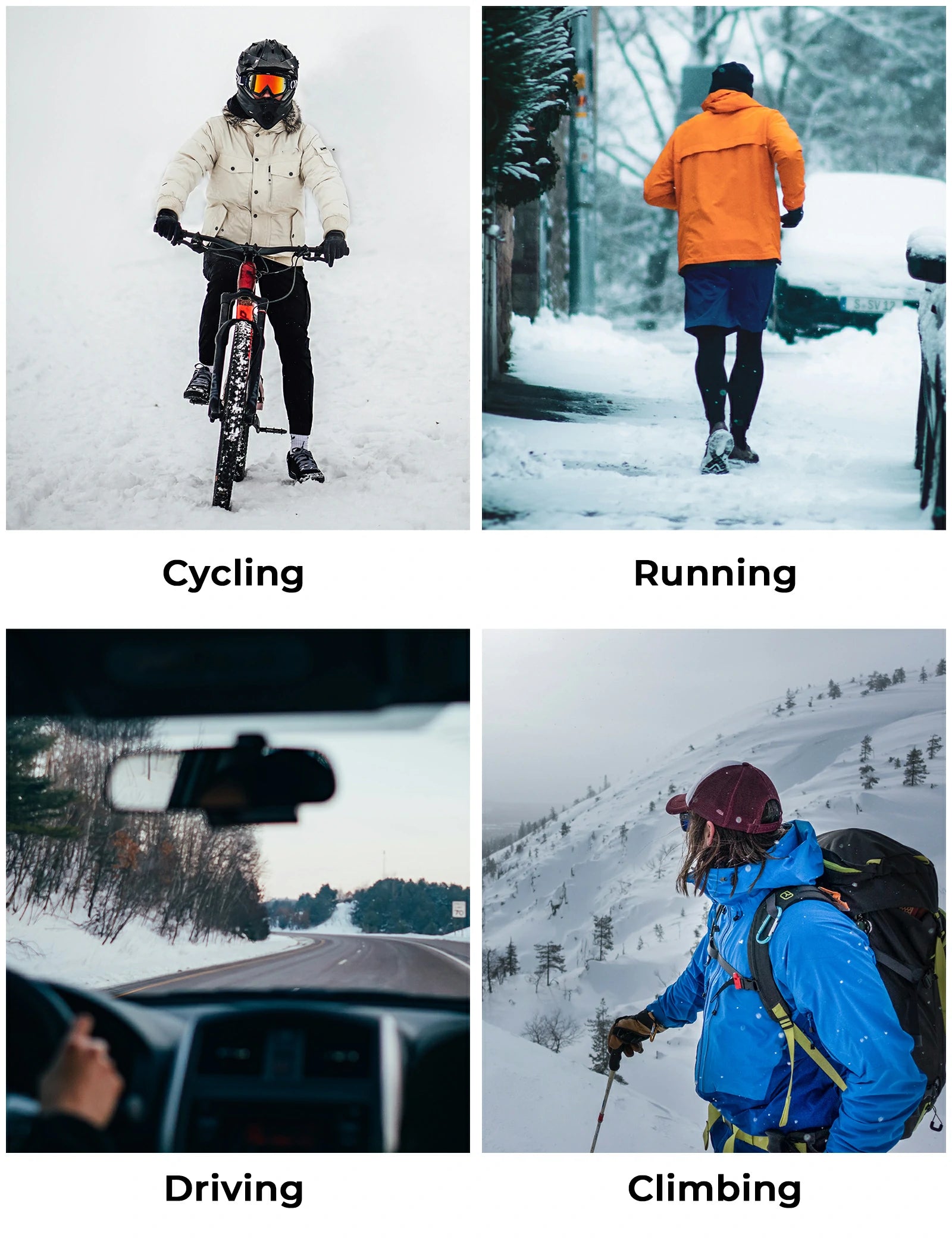 Thermal cycling gloves windproof design keeps hands warm