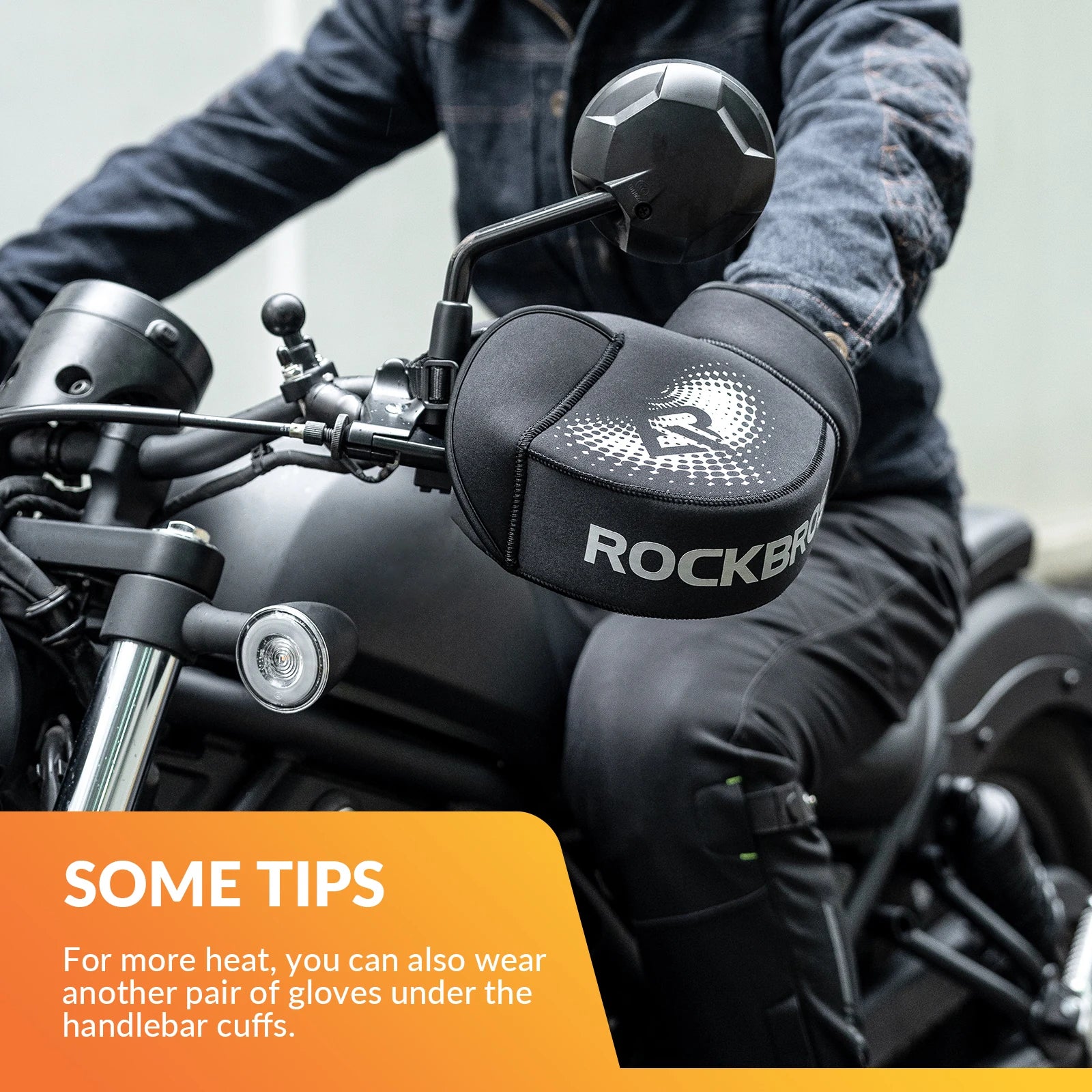 Winter Motorcycle Handlebar Mitts