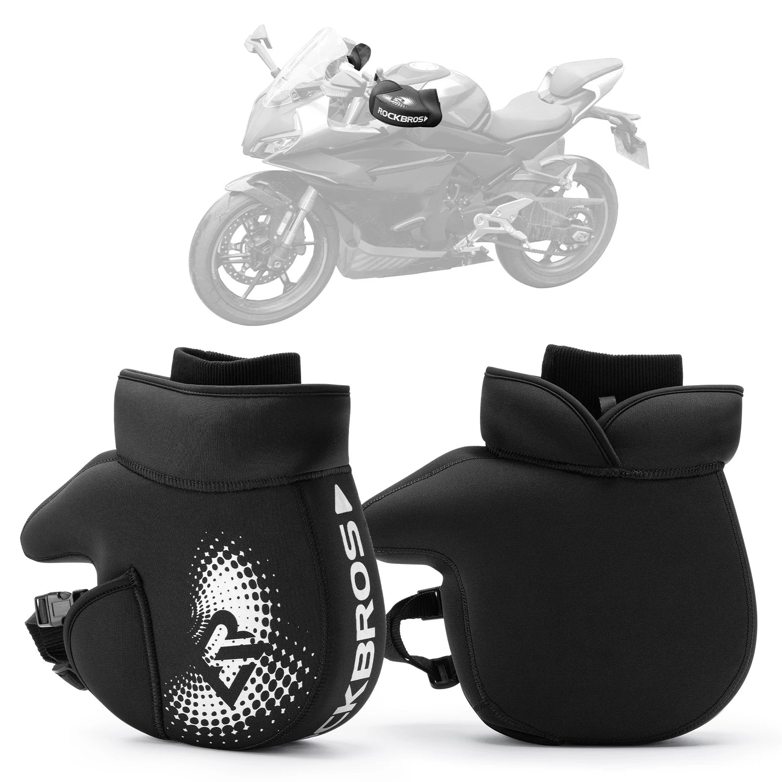 Winter Motorcycle Handlebar Mitts