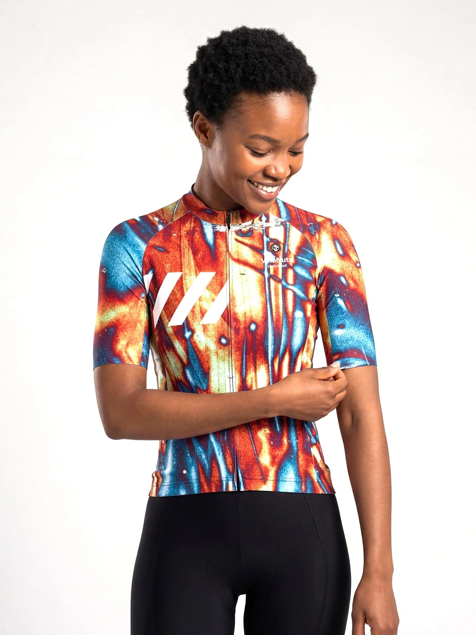 Women's Cycling Jersey Ink Burst#Type_Rust Vein
