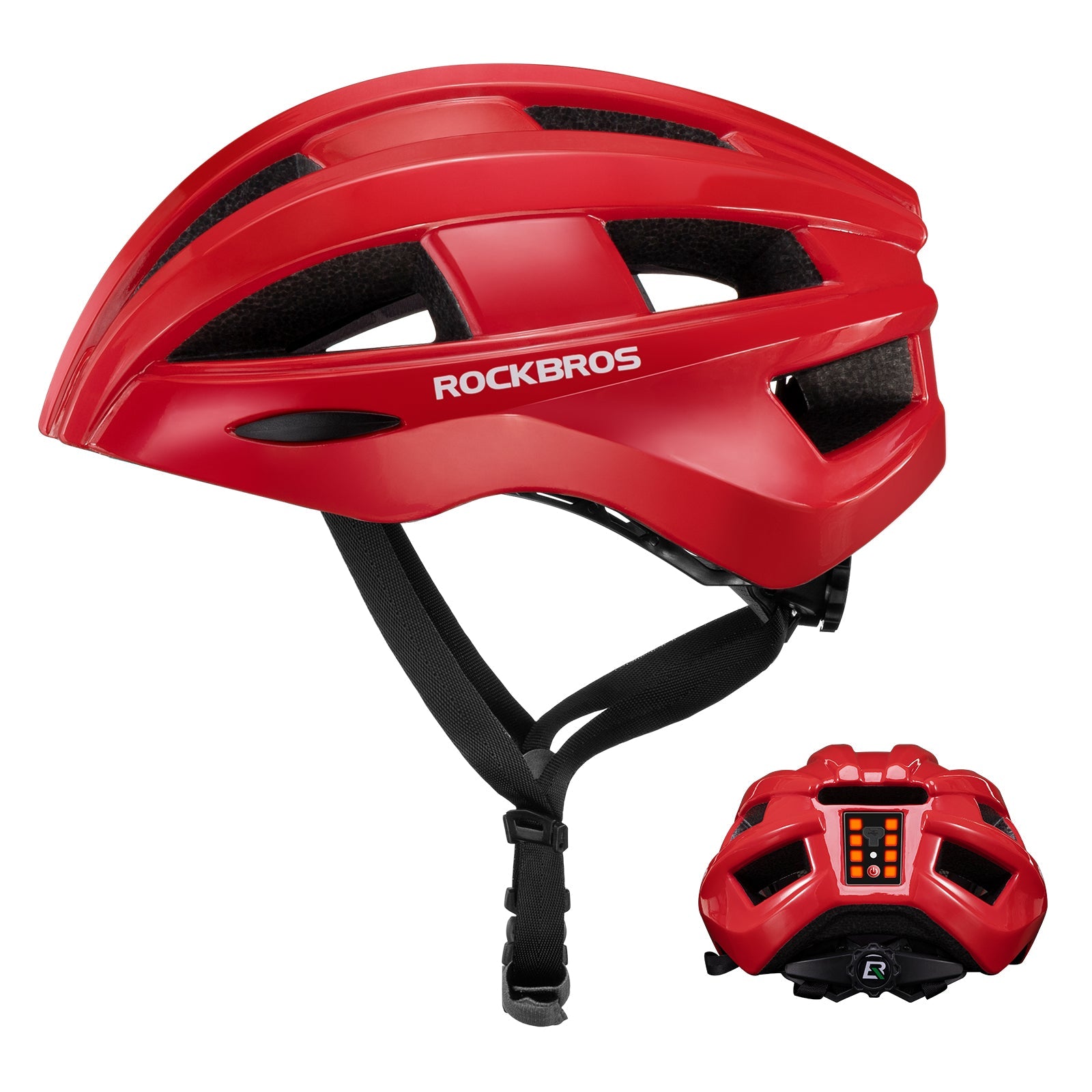 ROCKBROS Bicycle Helmet MTB Road Cycling Rear Light s Integrally-molded EPS+PC Ultralight #color_red
