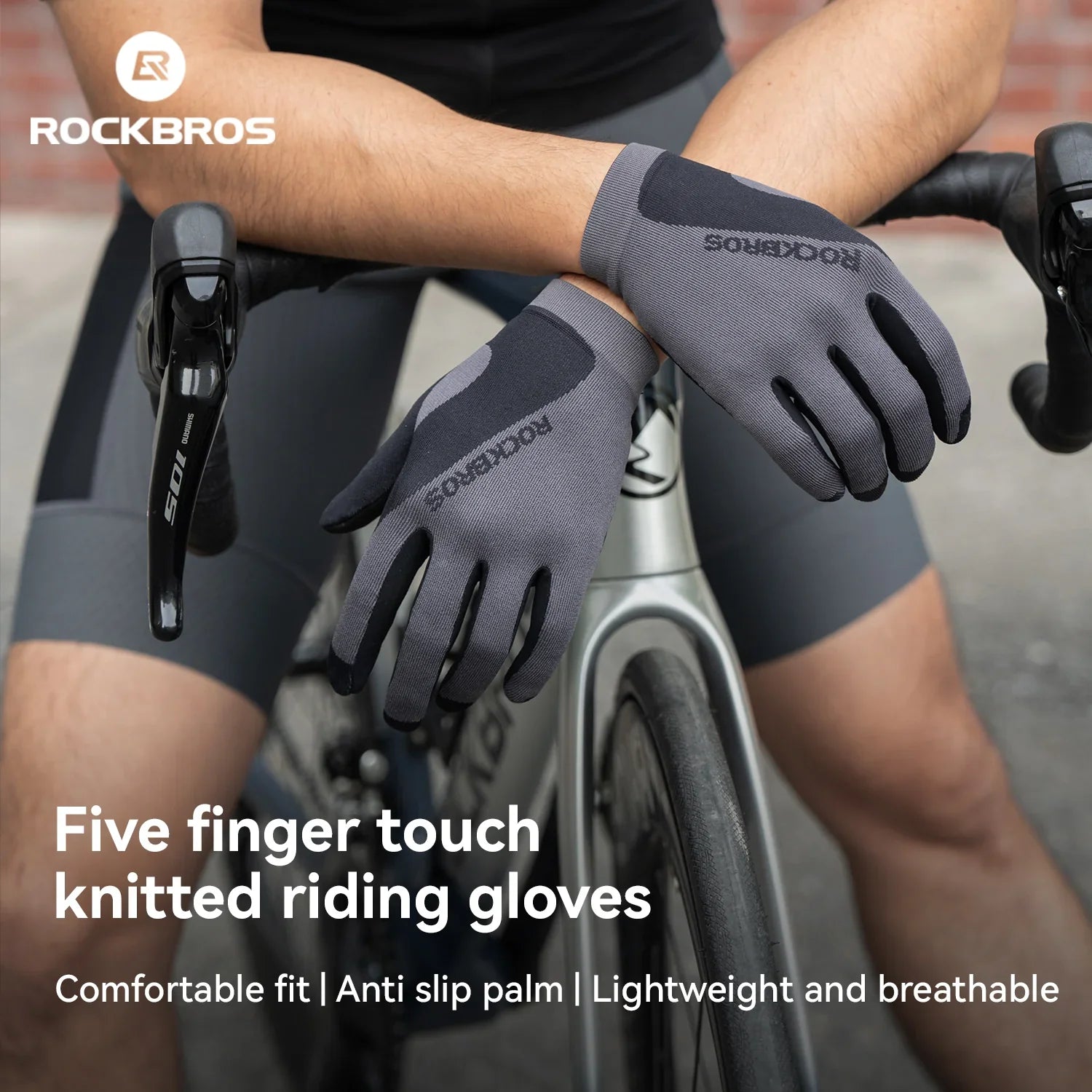 ROCKBROS touchflex all-season cycling gloves
