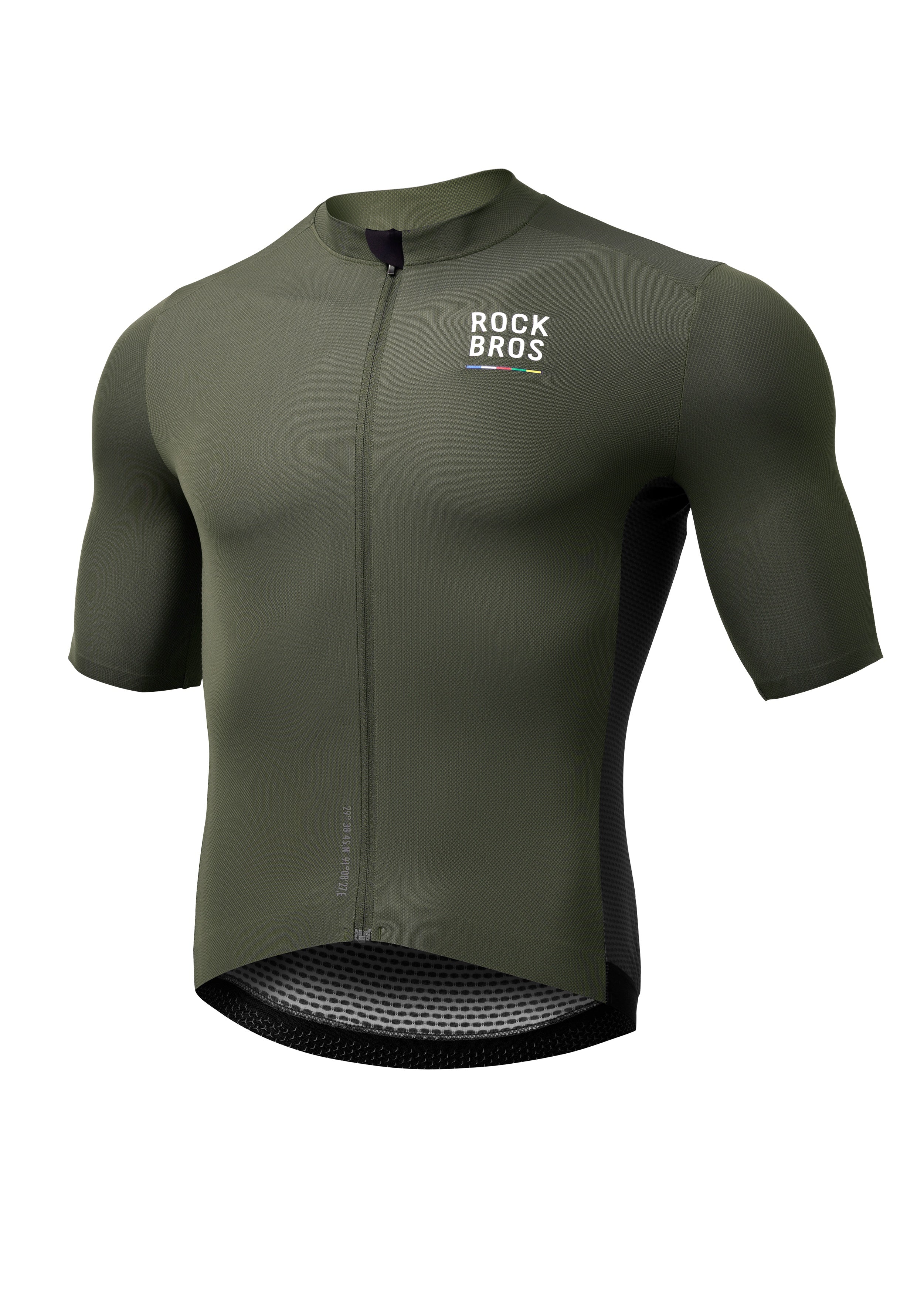 ROCKBROS Road-to-Sky Men's Cycling Short-Sleeved Jersey #Color_Army Green