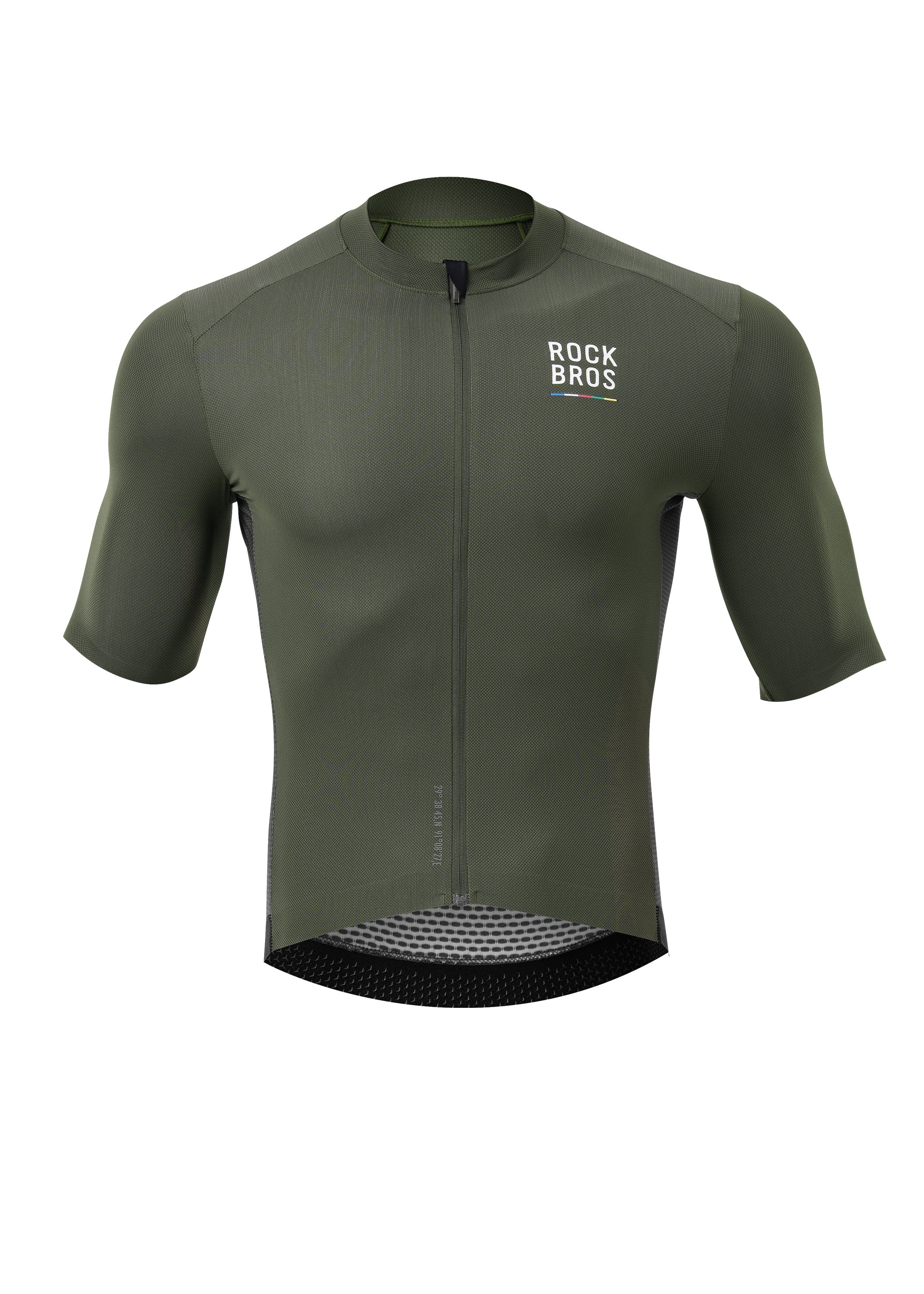 ROCKBROS Road-to-Sky Men's Cycling Short-Sleeved Jersey #Color_Army Green