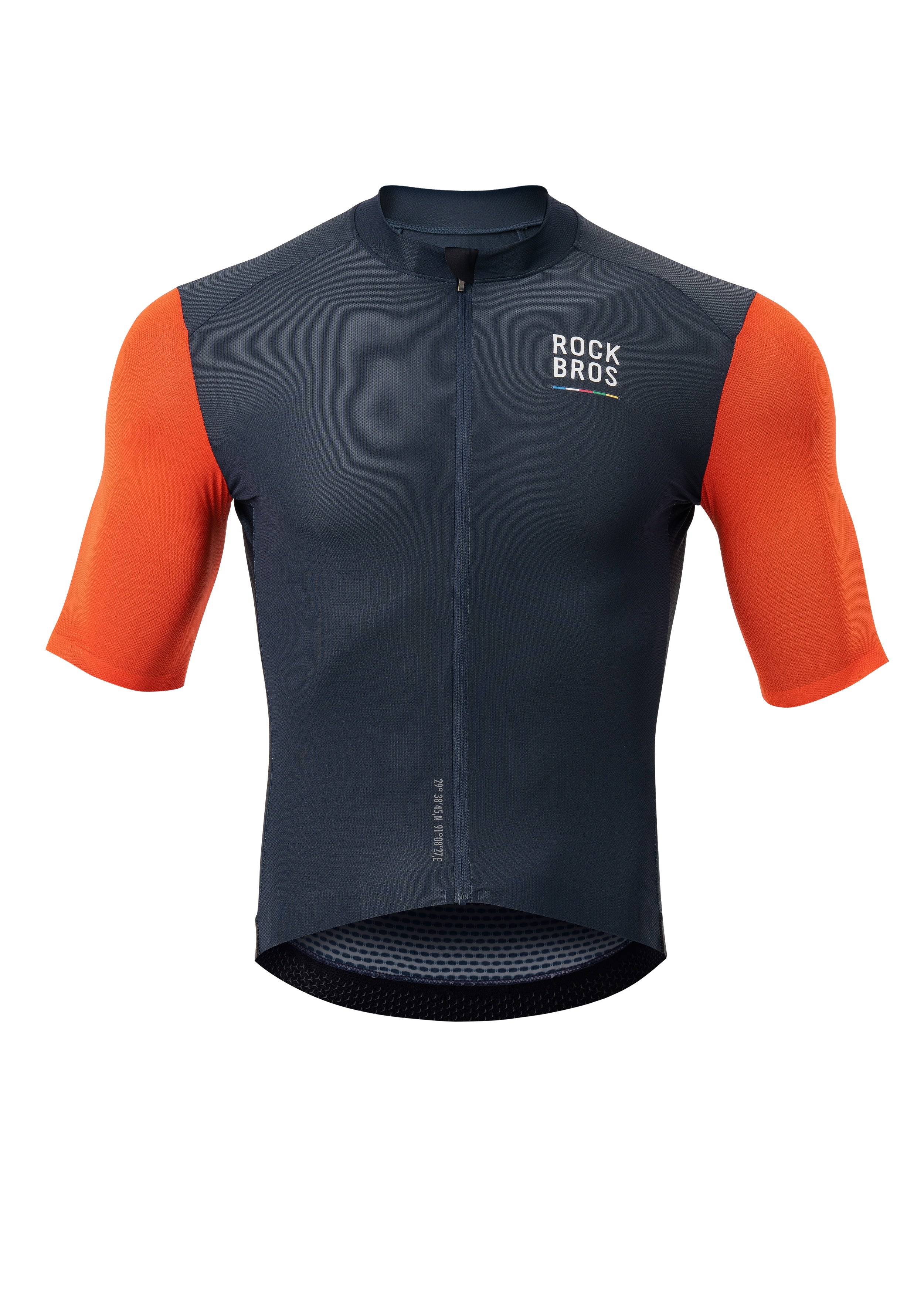 ROCKBROS Road-to-Sky Men's Cycling Short-Sleeved Jersey #Color_Navy Blue