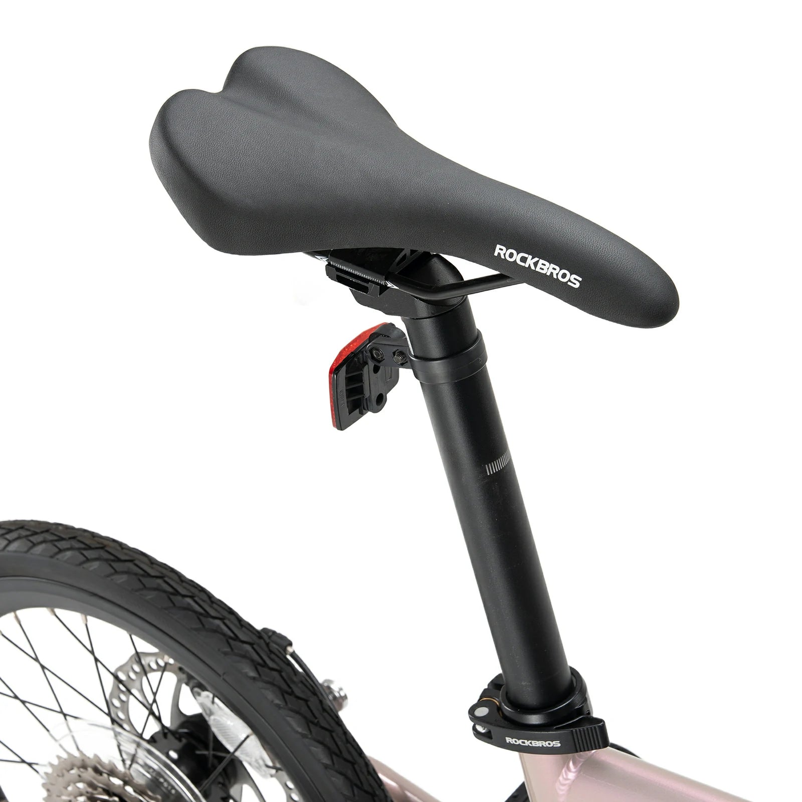 16 Inch Folding Bike 9 Speed #Color_Pink