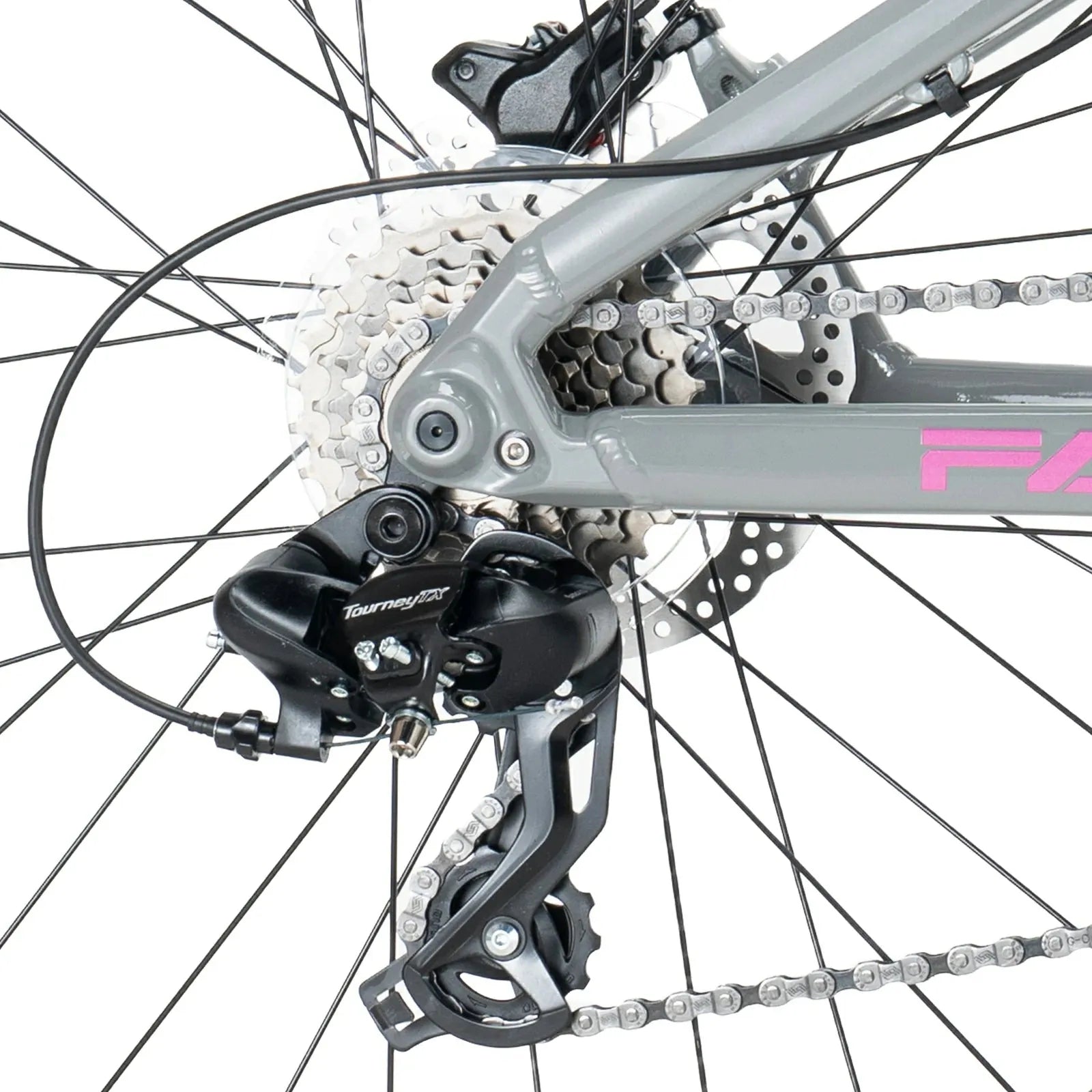 24 Inch Kids Mountain Bike with Shimano 8-Speed Gears#color_Gray