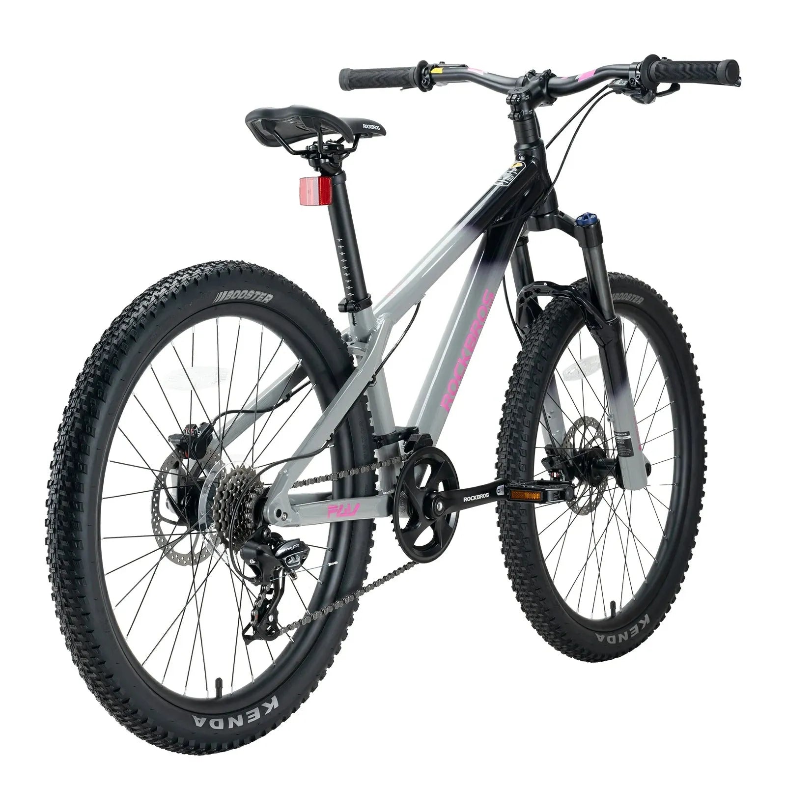 24 Inch Kids Mountain Bike with Shimano 8-Speed Gears#color_Gray