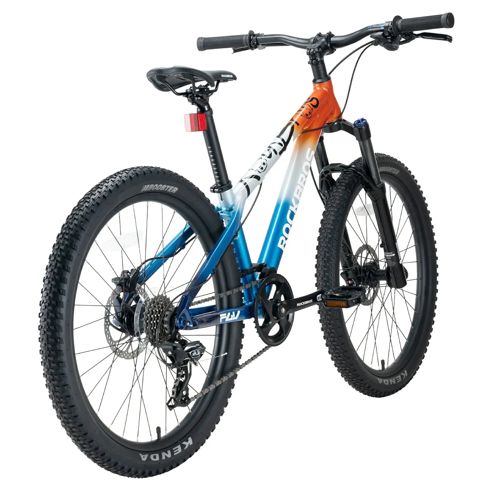 24 Inch Kids Mountain Bike with Shimano 8-Speed Gears#color_Blue