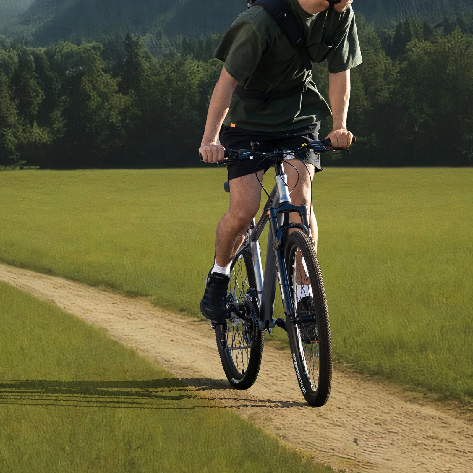 Hydraulic disc brake system on ROCKBROS MT200 mountain bike.