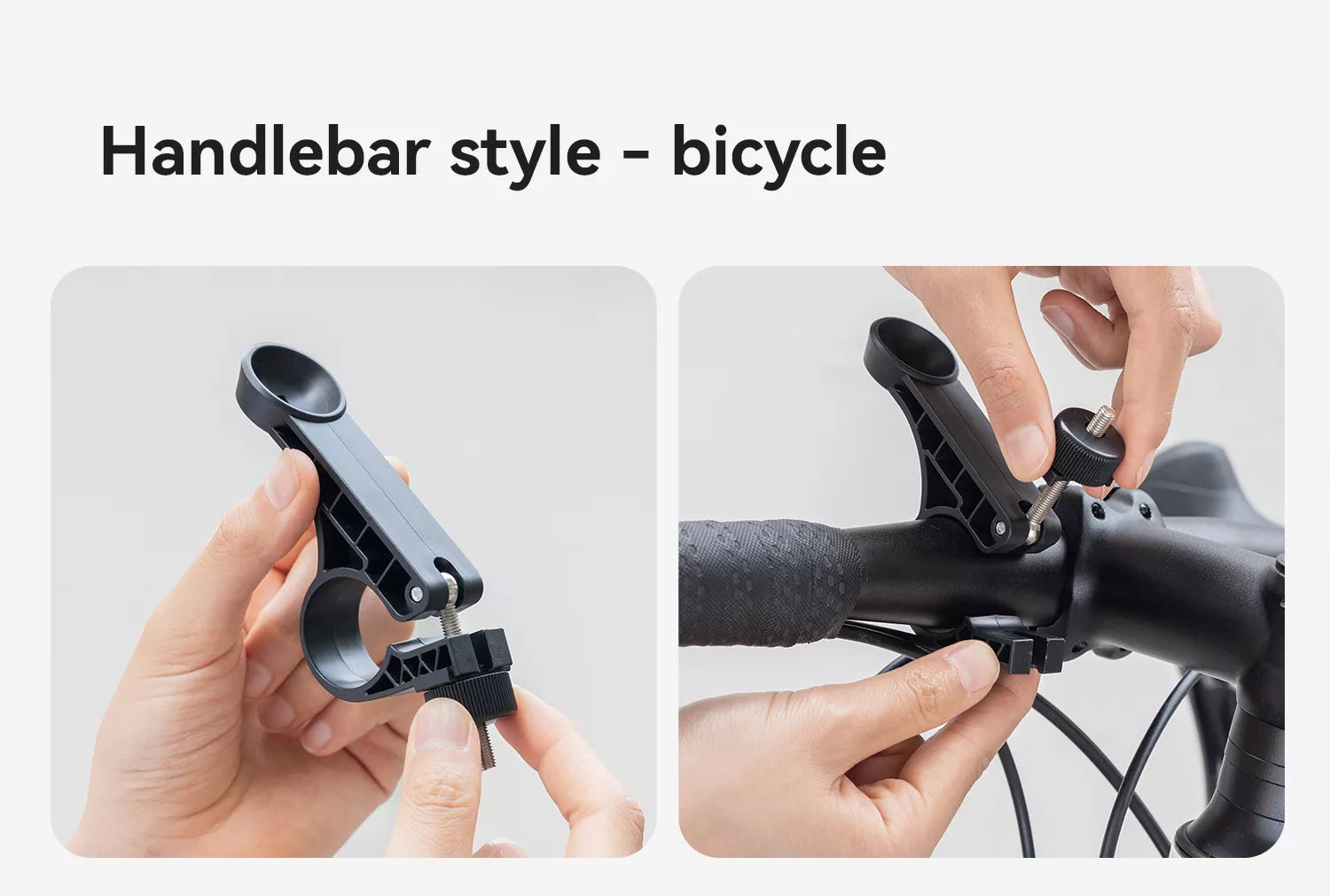 Shock-absorbing bike and motorbike phone mount detail – Handlebar Mount – Bicycle