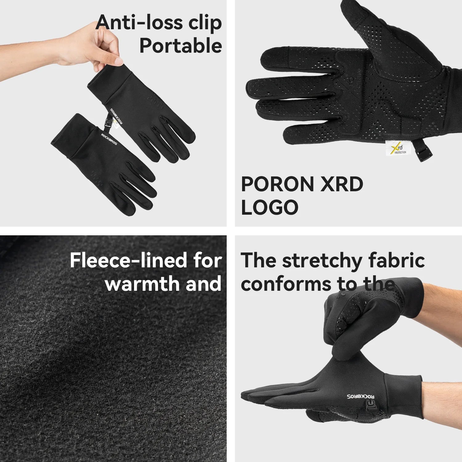 ROCKBROS thermogrip winter cycling gloves