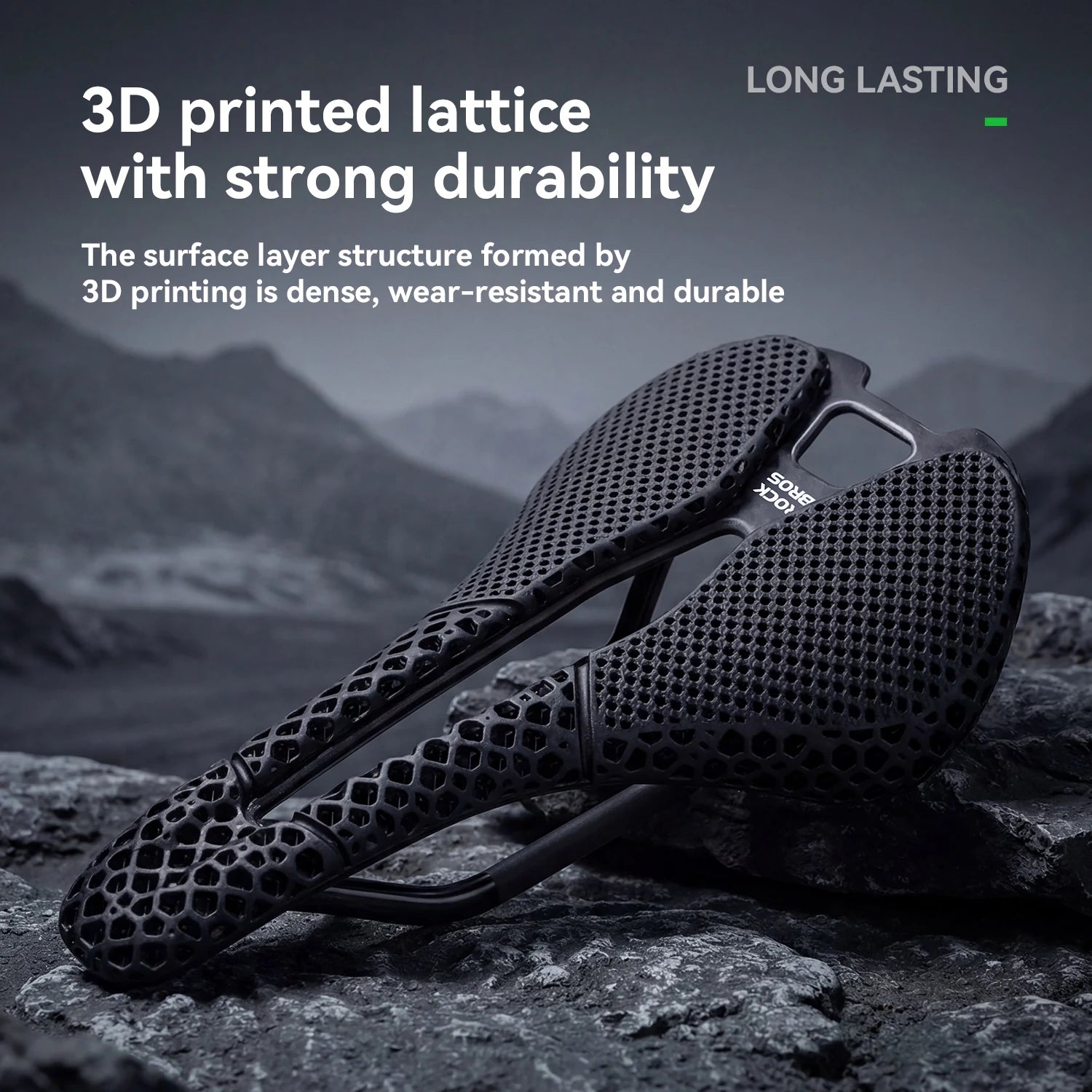 Bike Saddle with 3D Printed Padding & Carbon Fibre Base