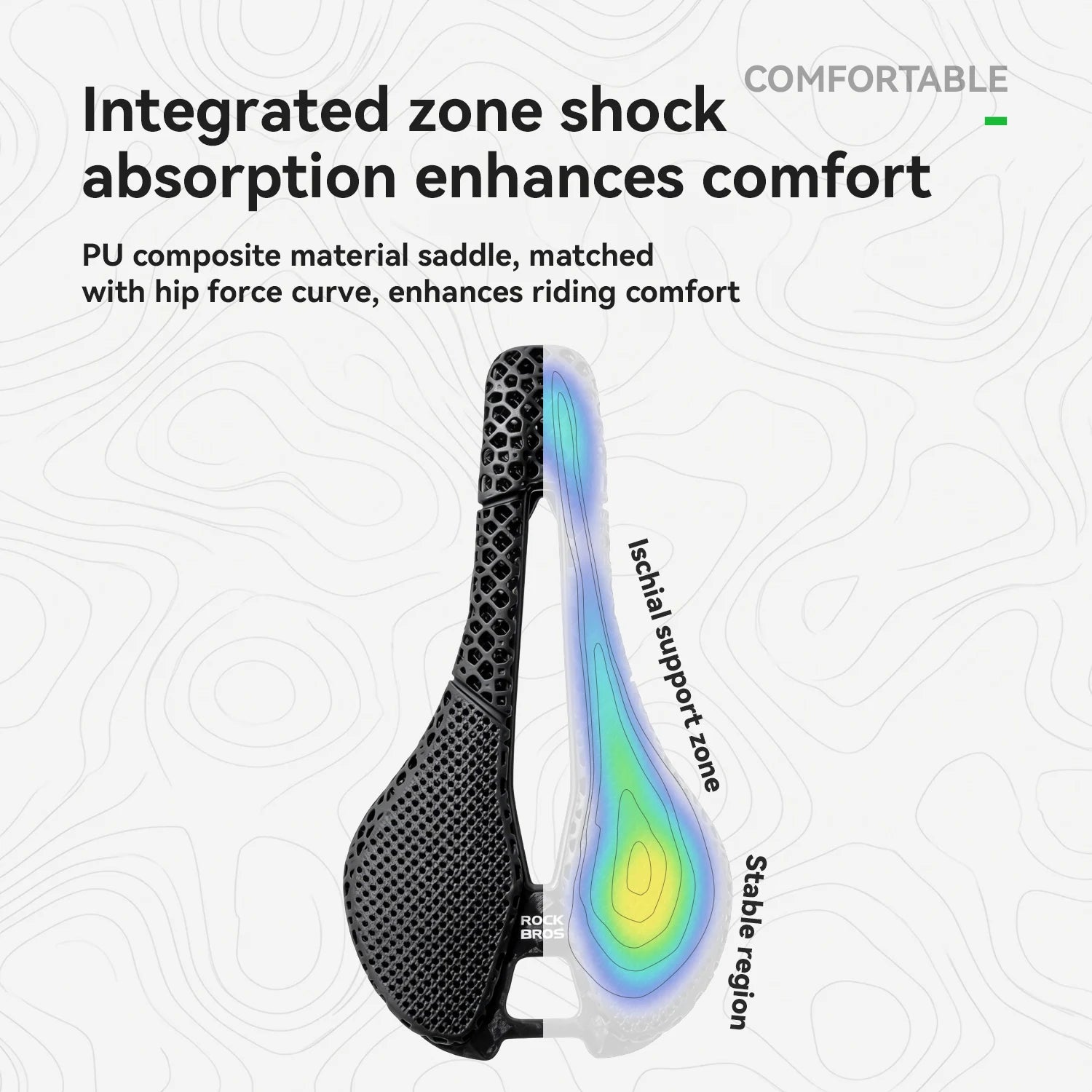 Bike Saddle with 3D Printed Padding & Carbon Fibre Base