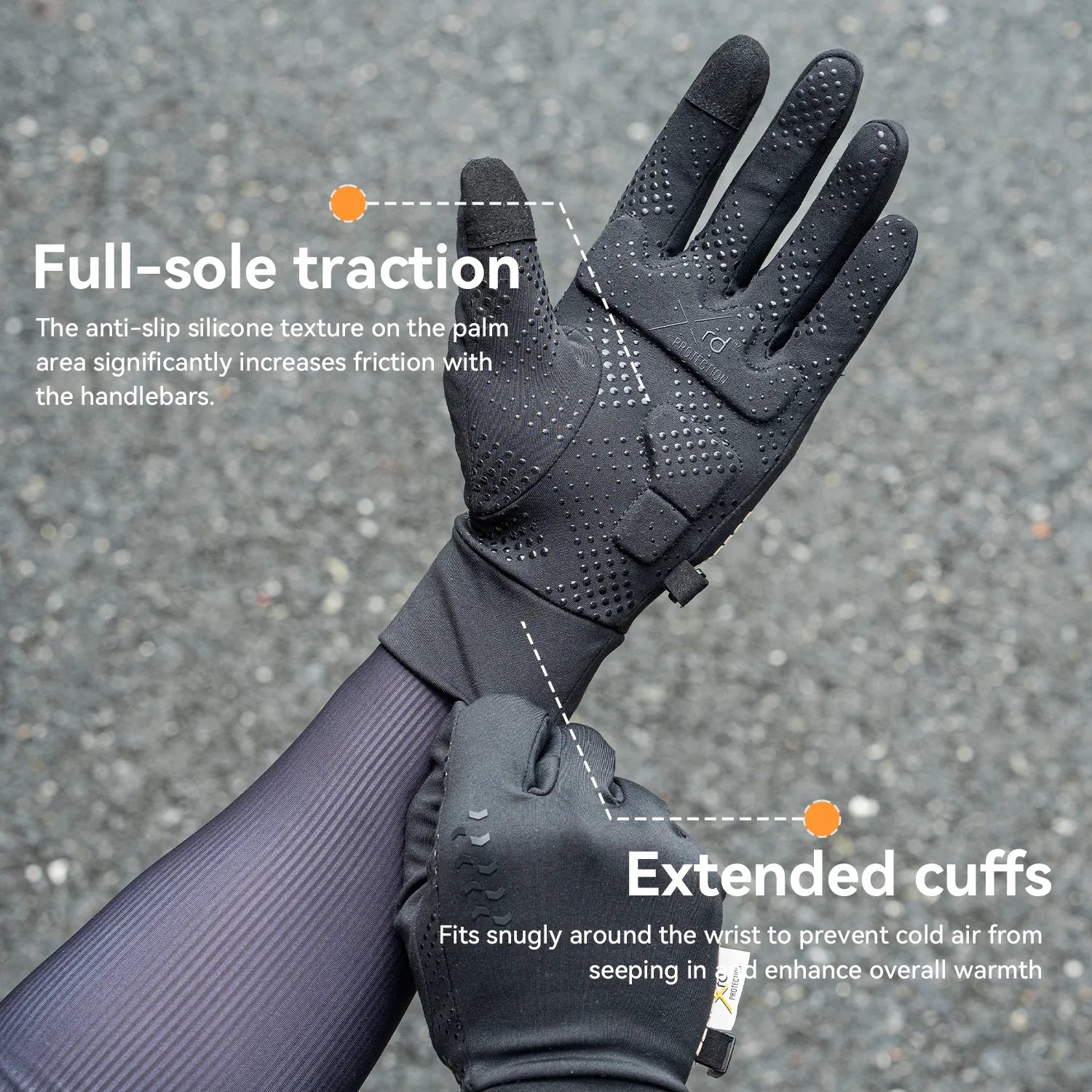 ROCKBROS thermogrip winter cycling gloves