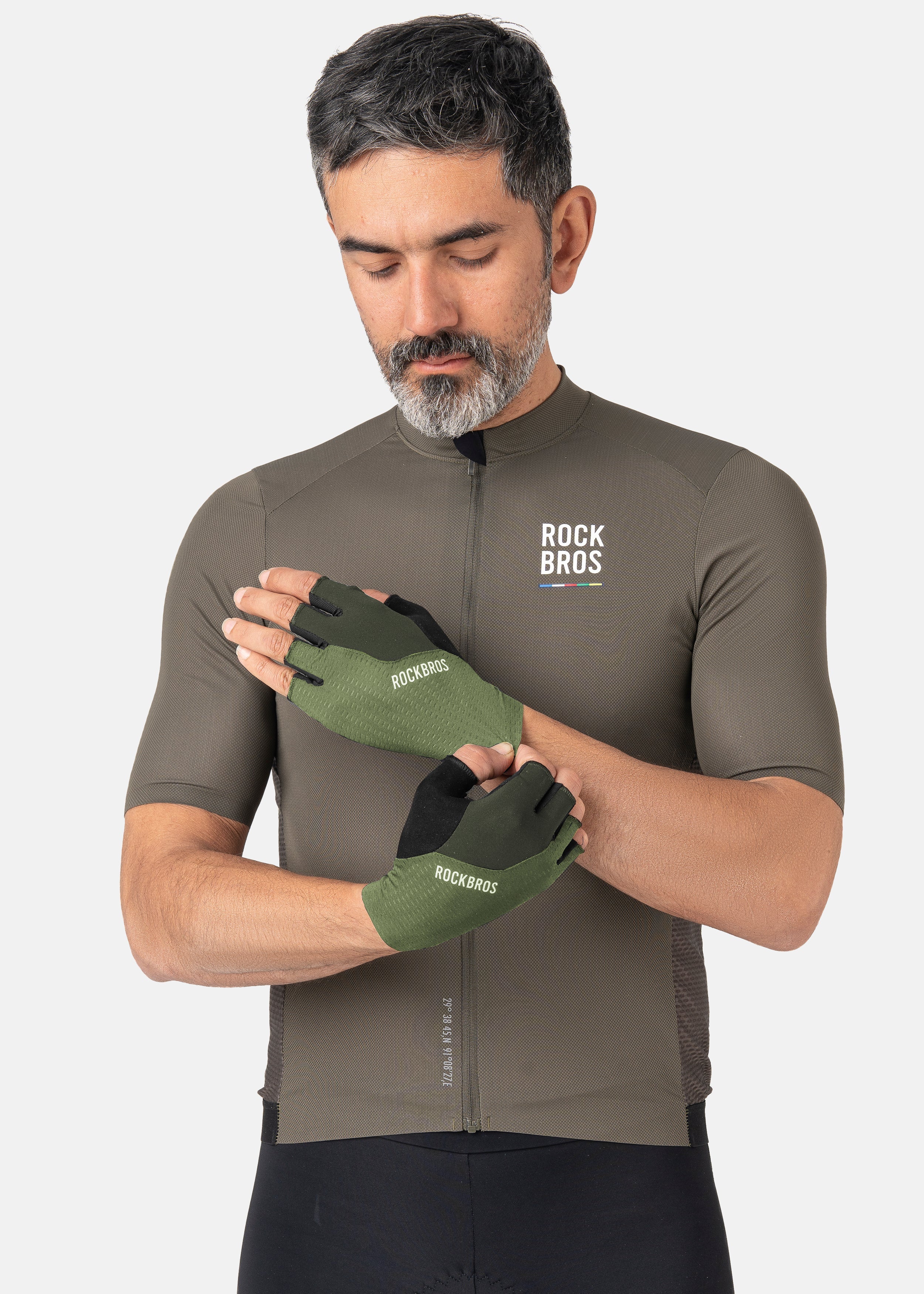 ROCKRBOS Road-to-Sky Cycling Fingerless Gloves