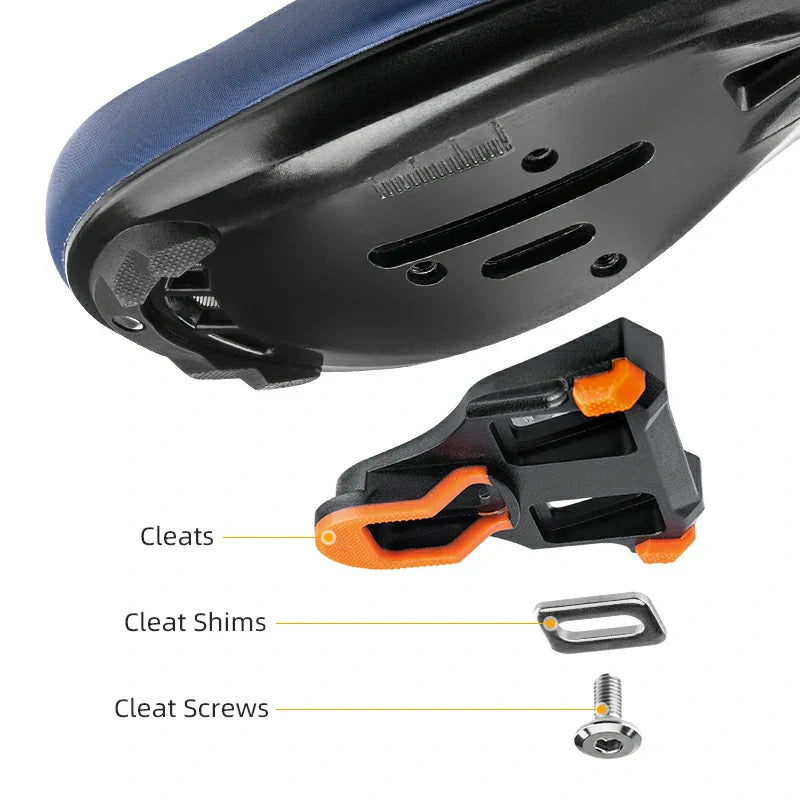 Carbon Fiber SPD Clipless Pedals for Road Bikes 9/16''