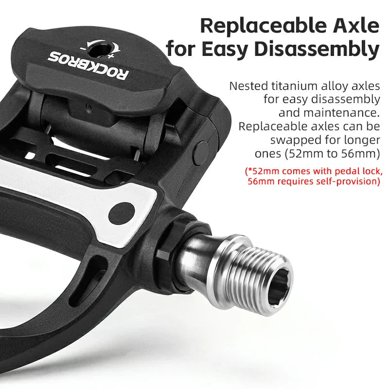 Carbon Fiber SPD Clipless Pedals for Road Bikes 9/16''