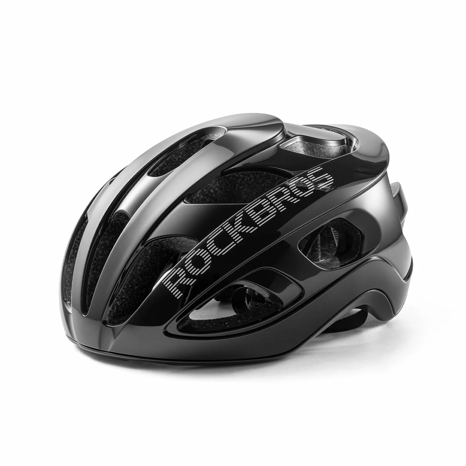 Lightweight Cycling Helmet CE Certified 58–62cm Fit#Color_Shiny Black