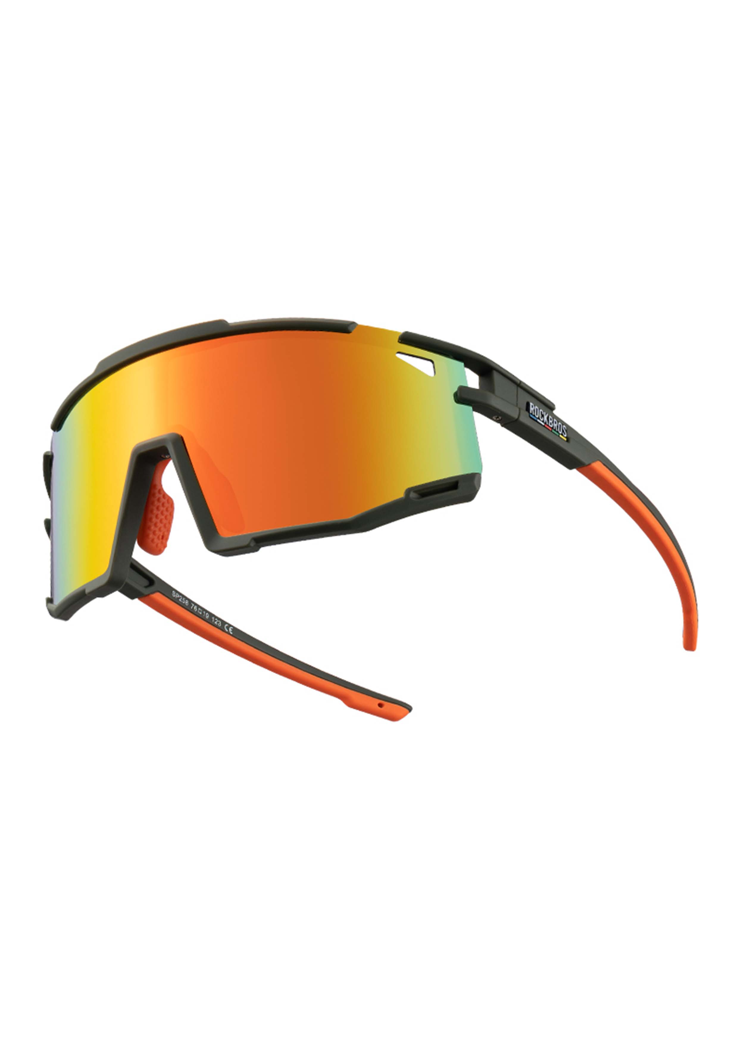 ROCKBROS Road-to-Sky Cycling Glasses - Polarized/Color Changing #Color_Polarized Orange Red