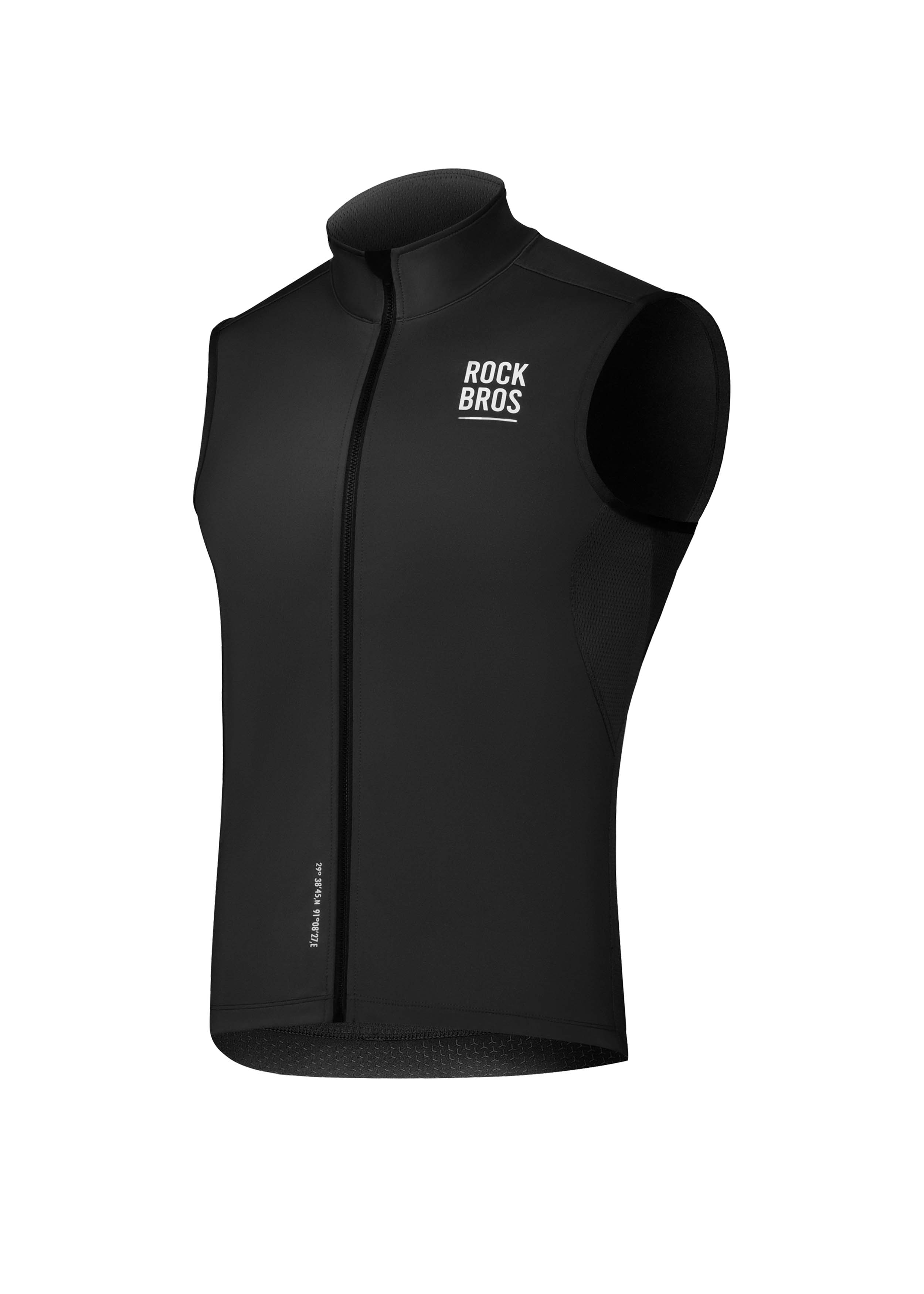 ROCKBROS Road-to-Sky Wind Proof Warm Vest #Color_Black