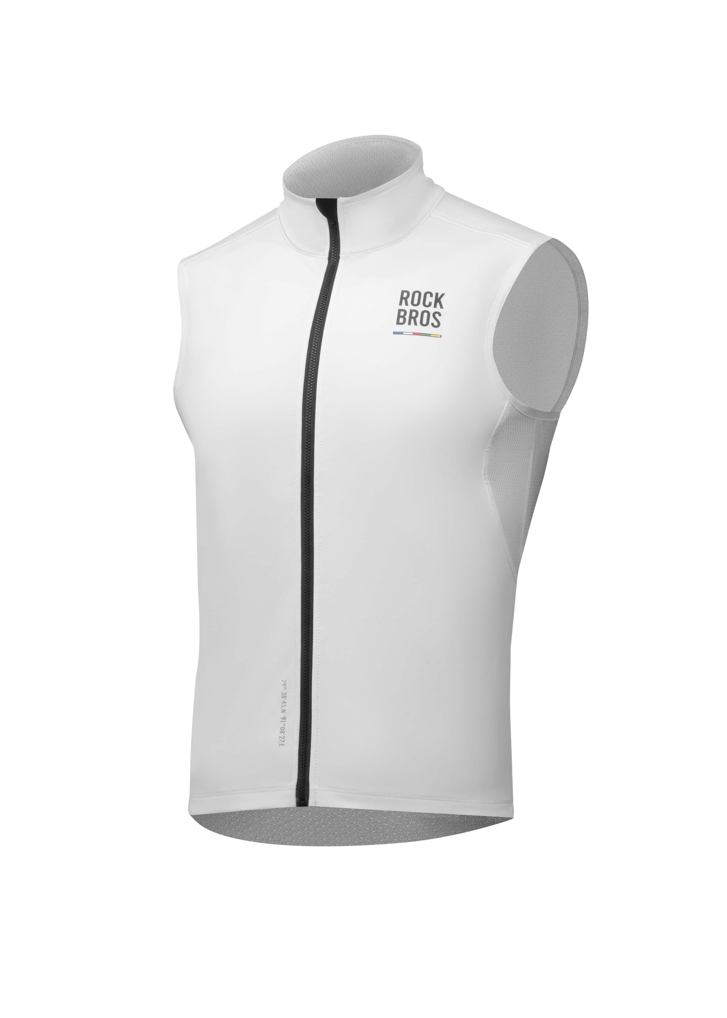 ROCKBROS Road-to-Sky Wind Proof Warm Vest #Color_White