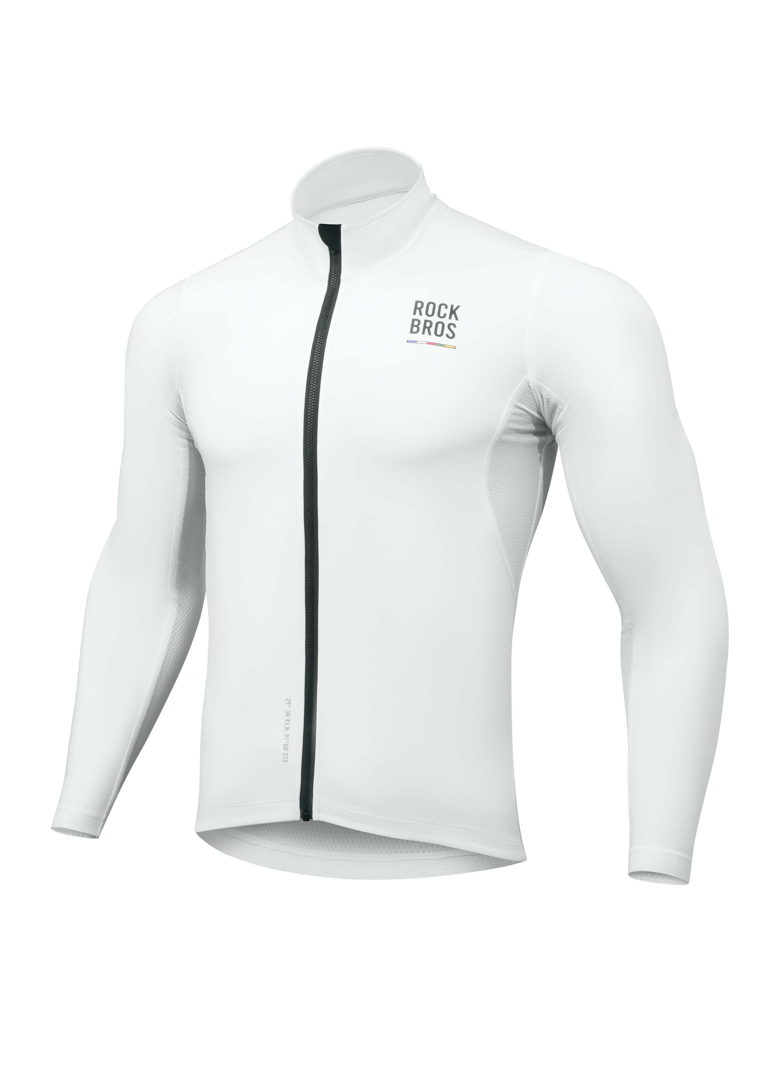 ROCKBROS Road-to-Sky Windproof Warm Jacket #Color_White