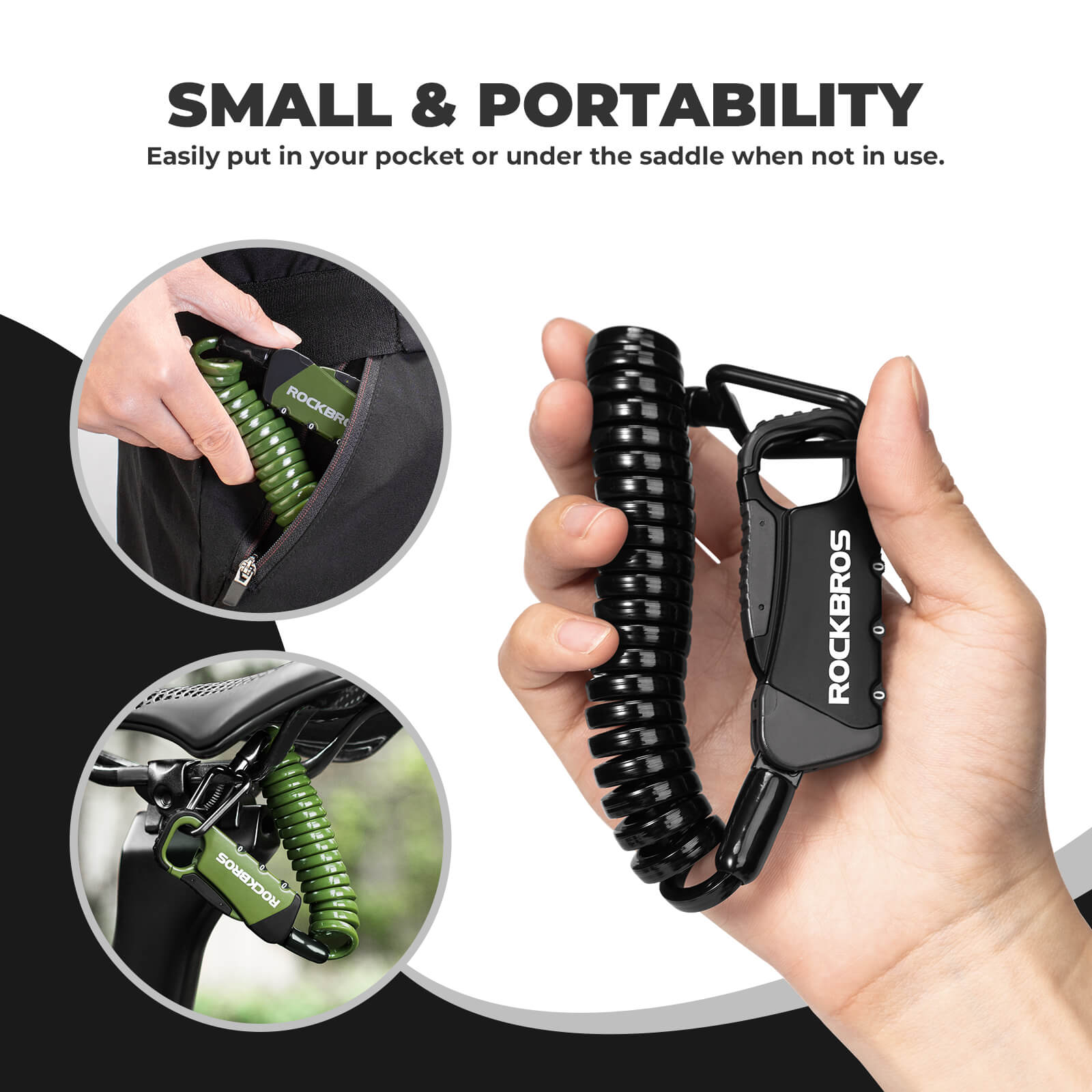 ROCKBROS Bike Helmet Lock – Lightweight Security for Riders! 