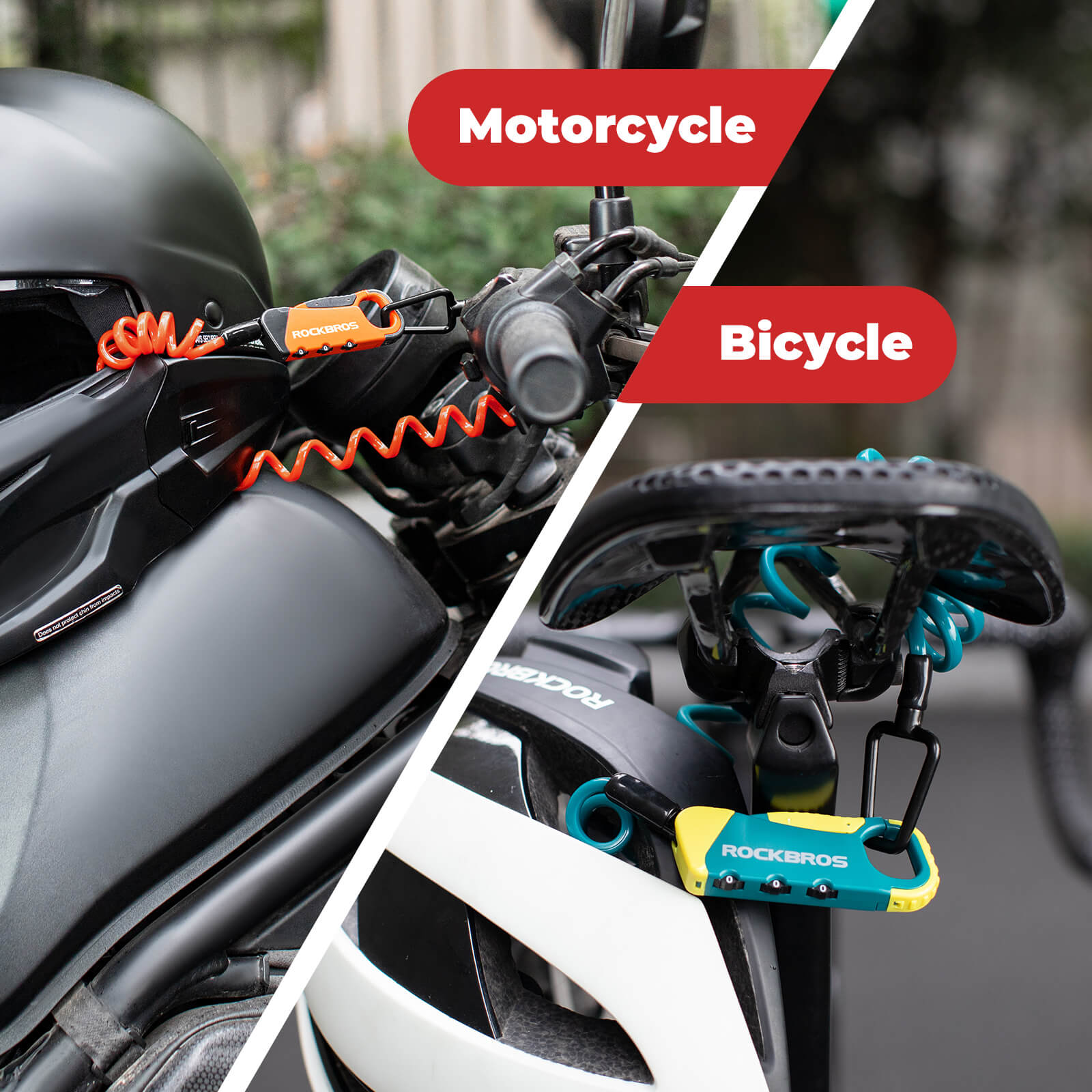 ROCKBROS Bike Helmet Lock – Lightweight Security for Riders! 