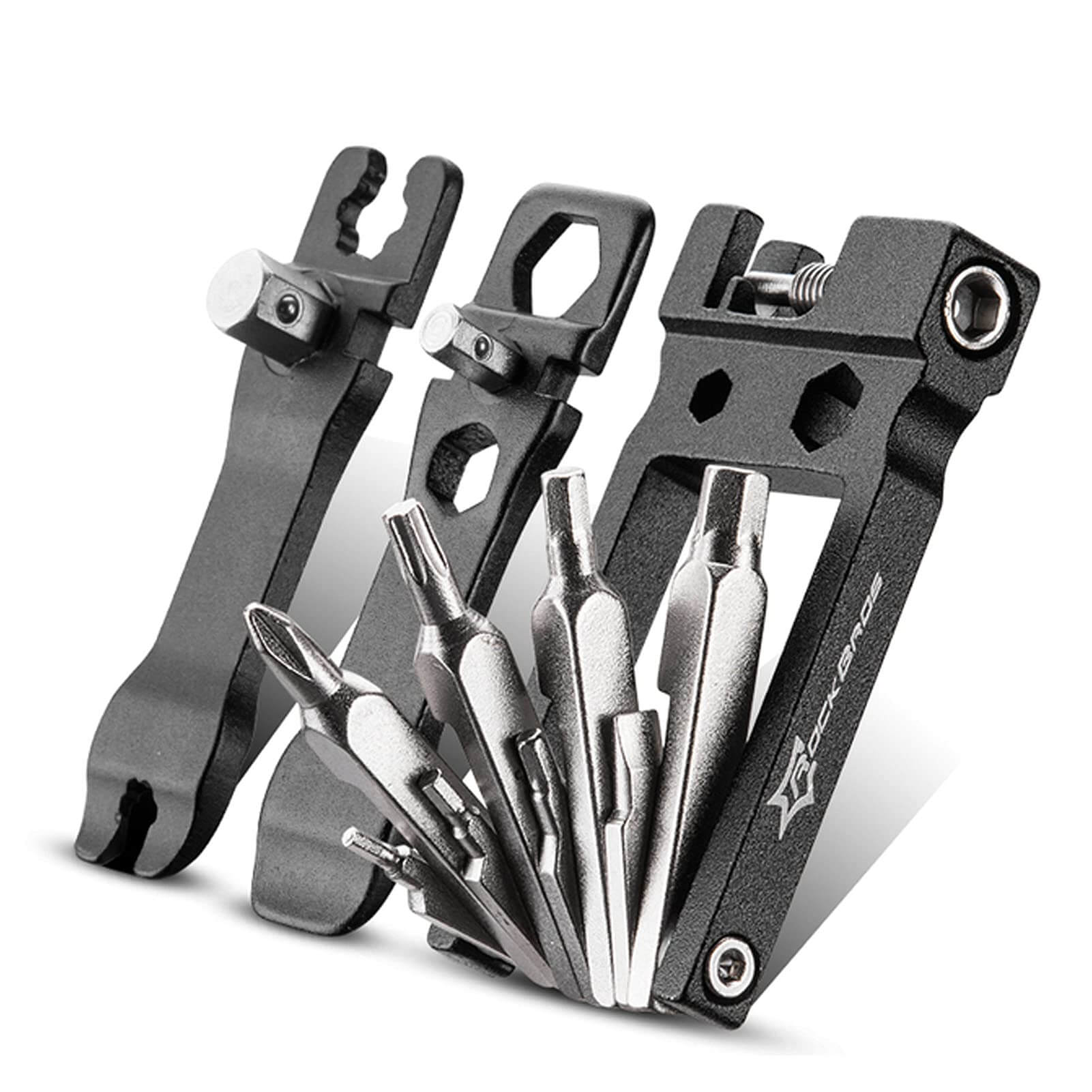 ROCKBROS 20-in-1 Bike Multi-Tool Foldable Stainless Steel Repair Set