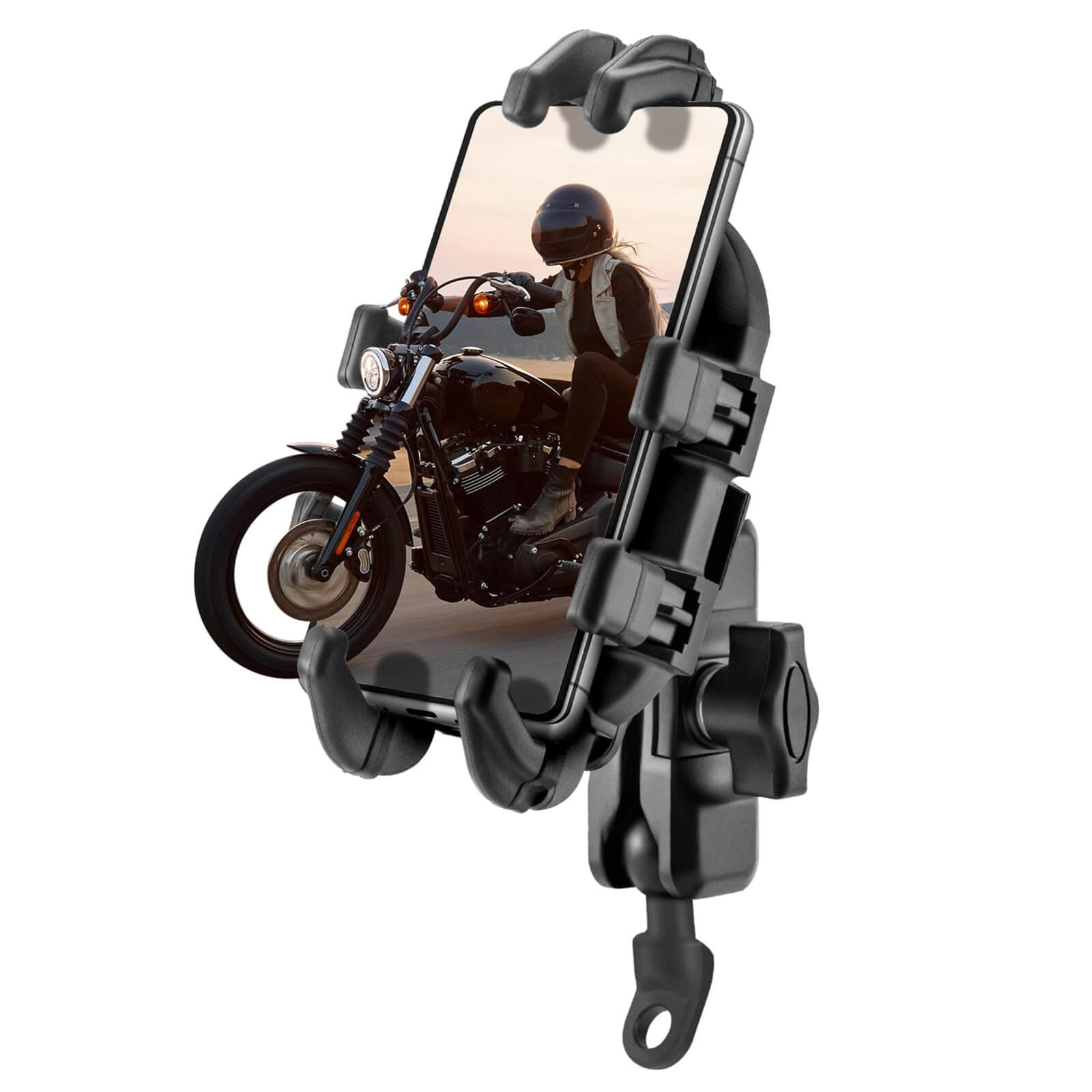 ROCKBROS 360° Rotatable Bike Phone Holder, Shockproof for 4.9-7.3 Phones