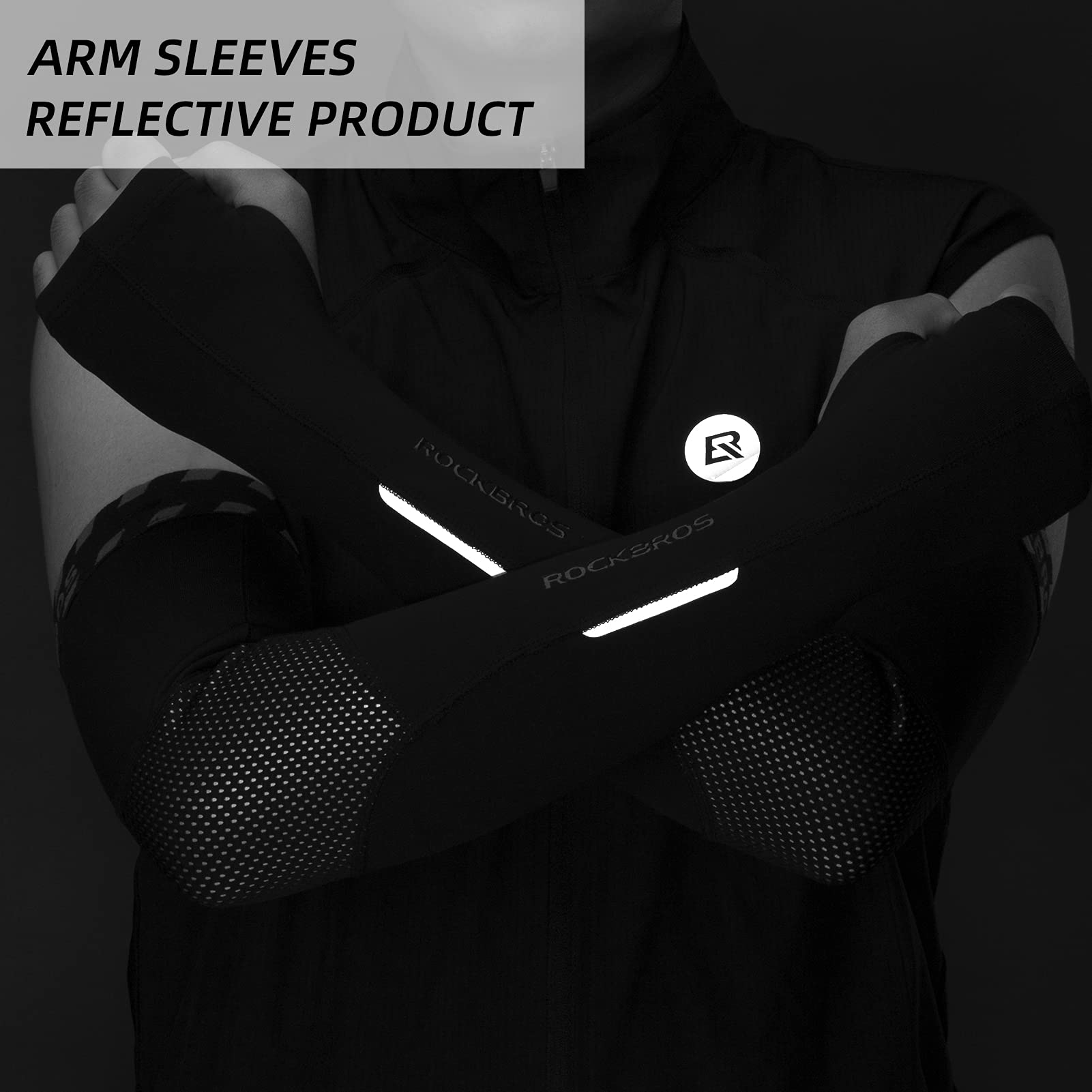 ROCKBROS Anti-slip Unisex Arm Sleeves UV Sun Protection & Windproof