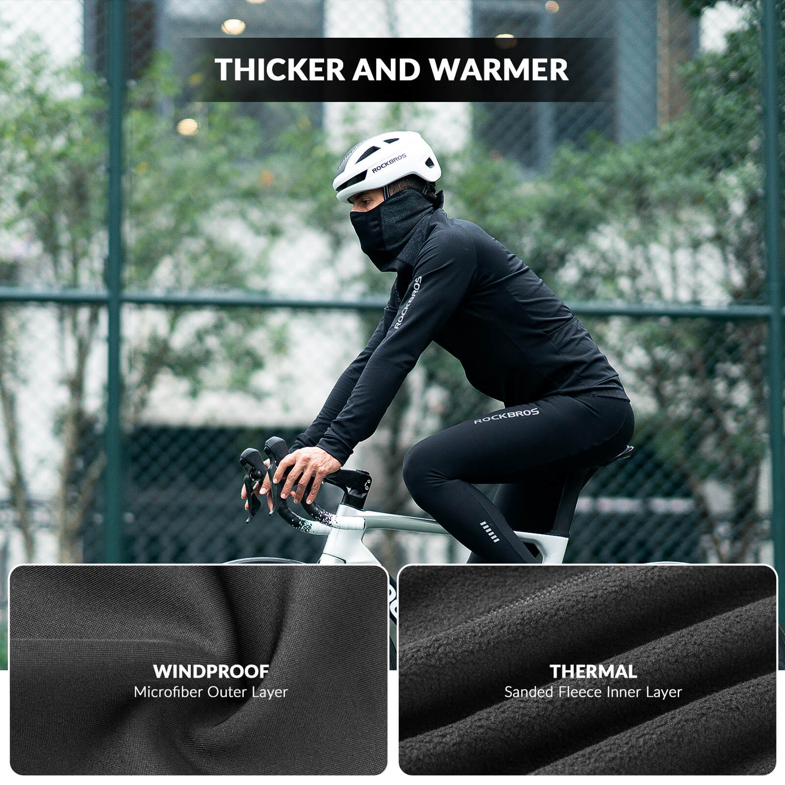 ROCKBROS breathable balaclava half-face mask, ideal for outdoor sports and cycling #Color_Gray