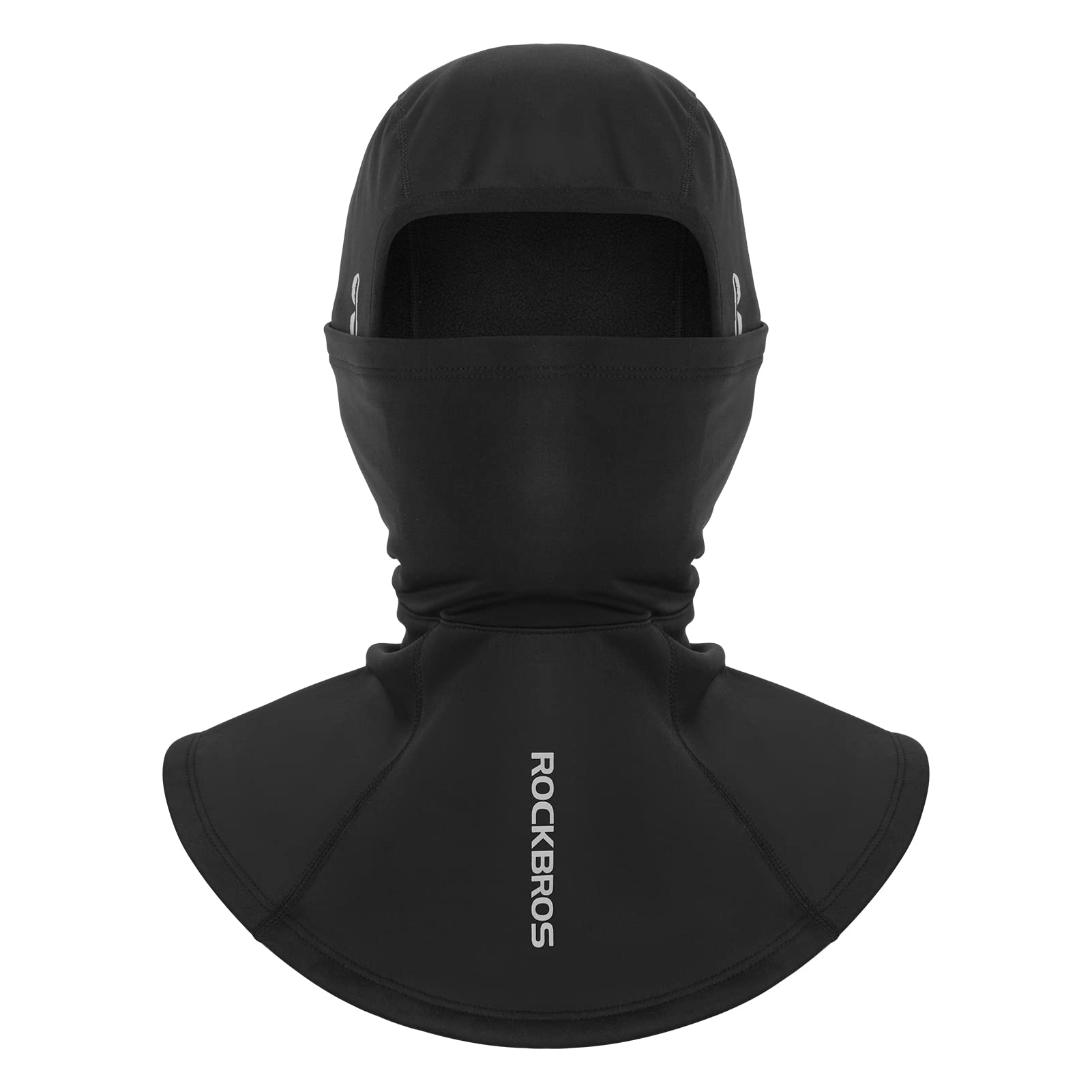 ROCKBROS windproof balaclava neck warmer with glasses holes, ideal for cold weather and cycling