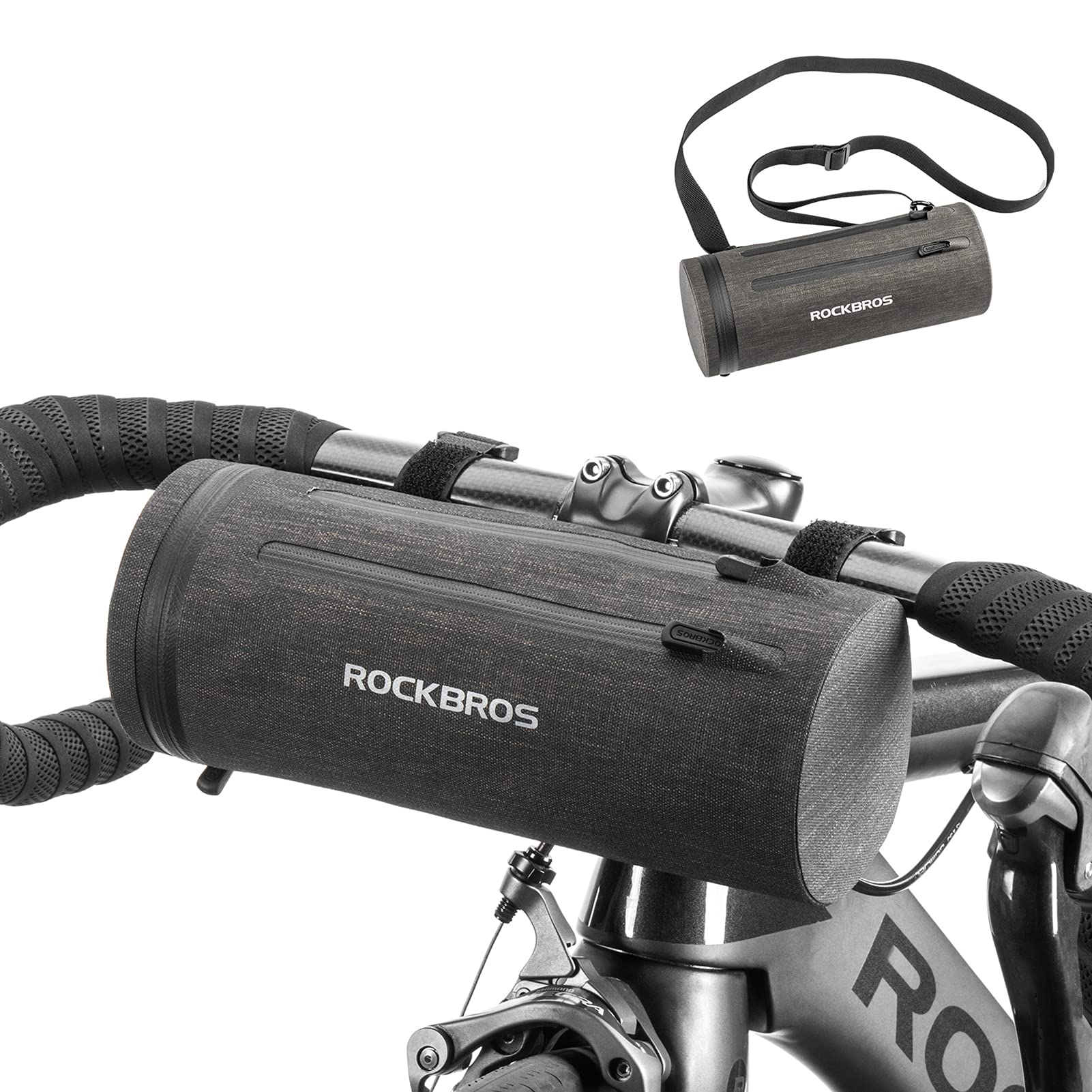 ROCKBROS Bicycle Handlebar Bag Pouch Tool Kits with Strap Front Pack