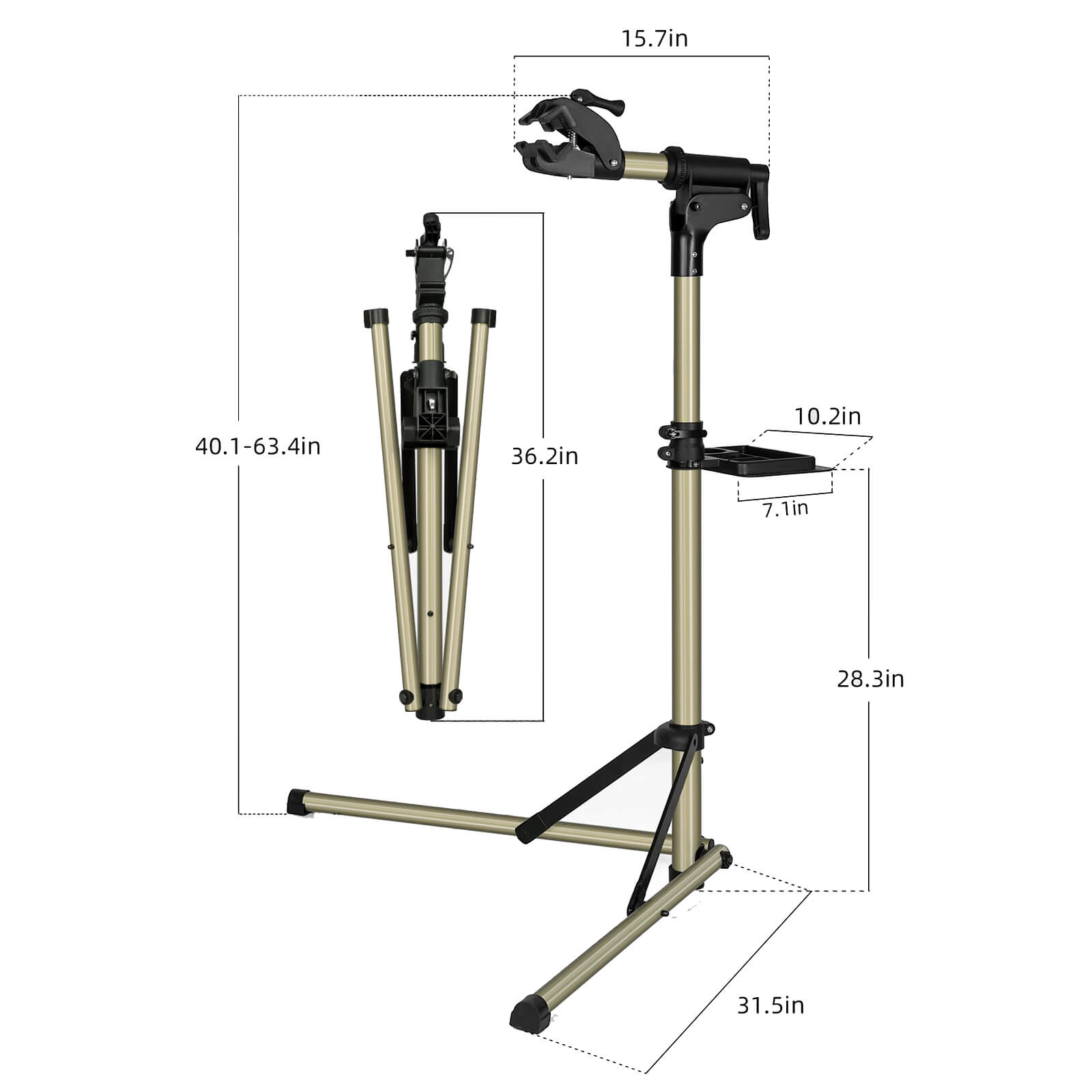 ROCKBROS Bicycle Repair Stand, Adjustable Holder for MTB, E-Bike & Racing Bikes