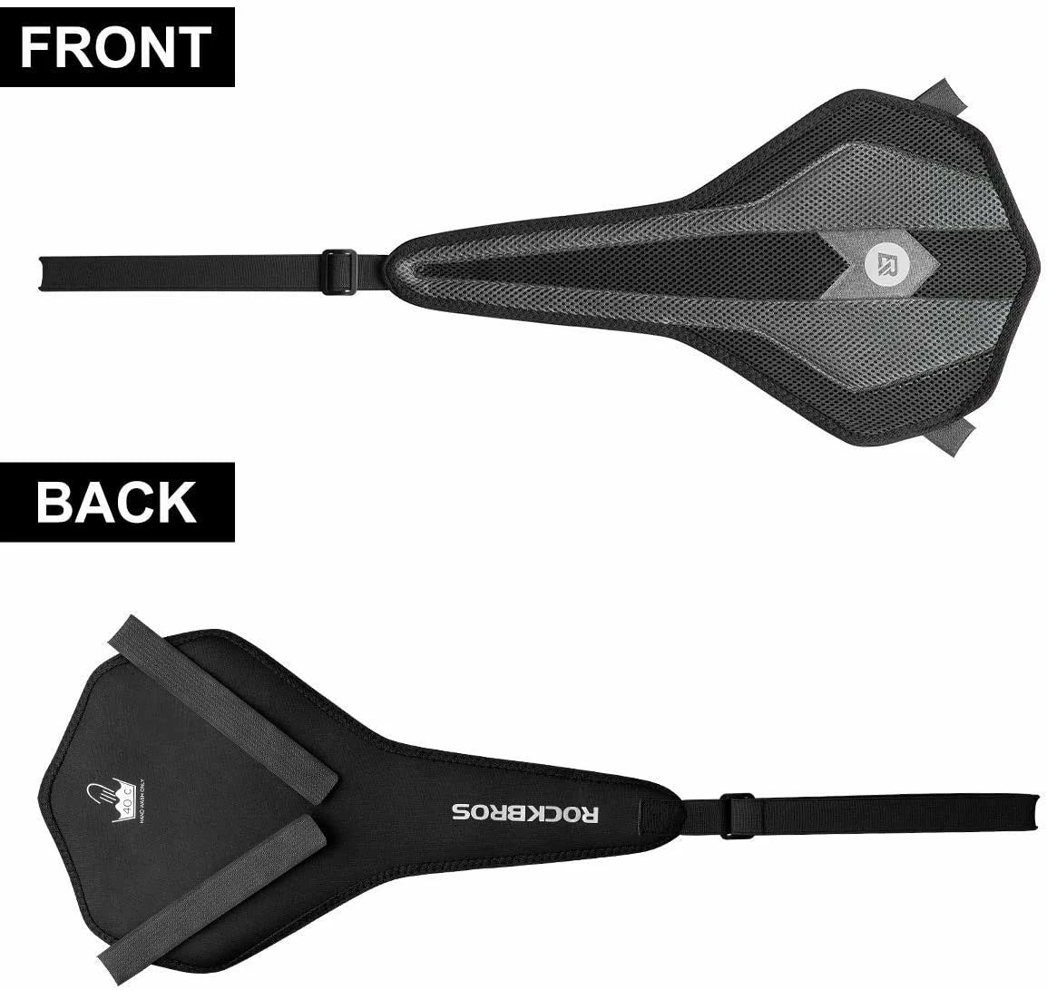 rockbros dual-layer sweat guard stretched between handlebar and seat-post on indoor #Style_Classic