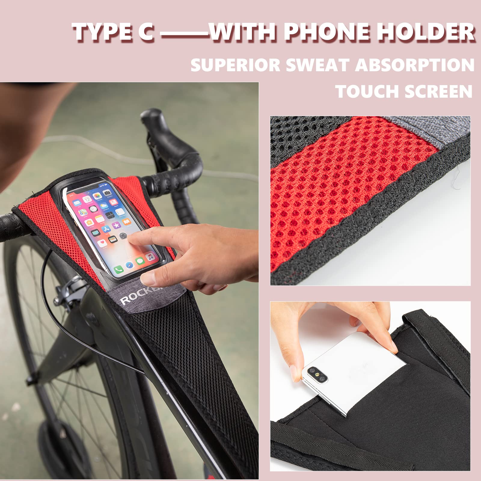 ROCKBROS Bicycle Trainer Sweat Net Frame Guard for Turbo Trainer Cover #Style_Type C