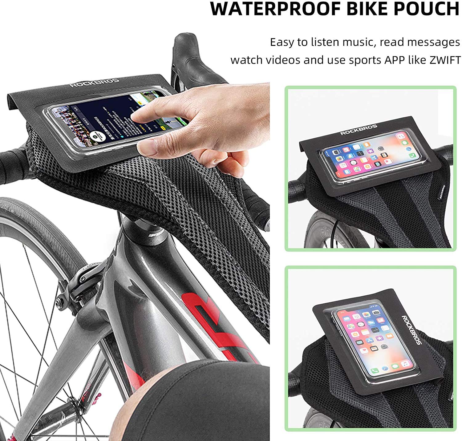 ROCKBROS Bicycle Trainer Sweat Net Frame Guard for Turbo Trainer Cover #Style_Type D