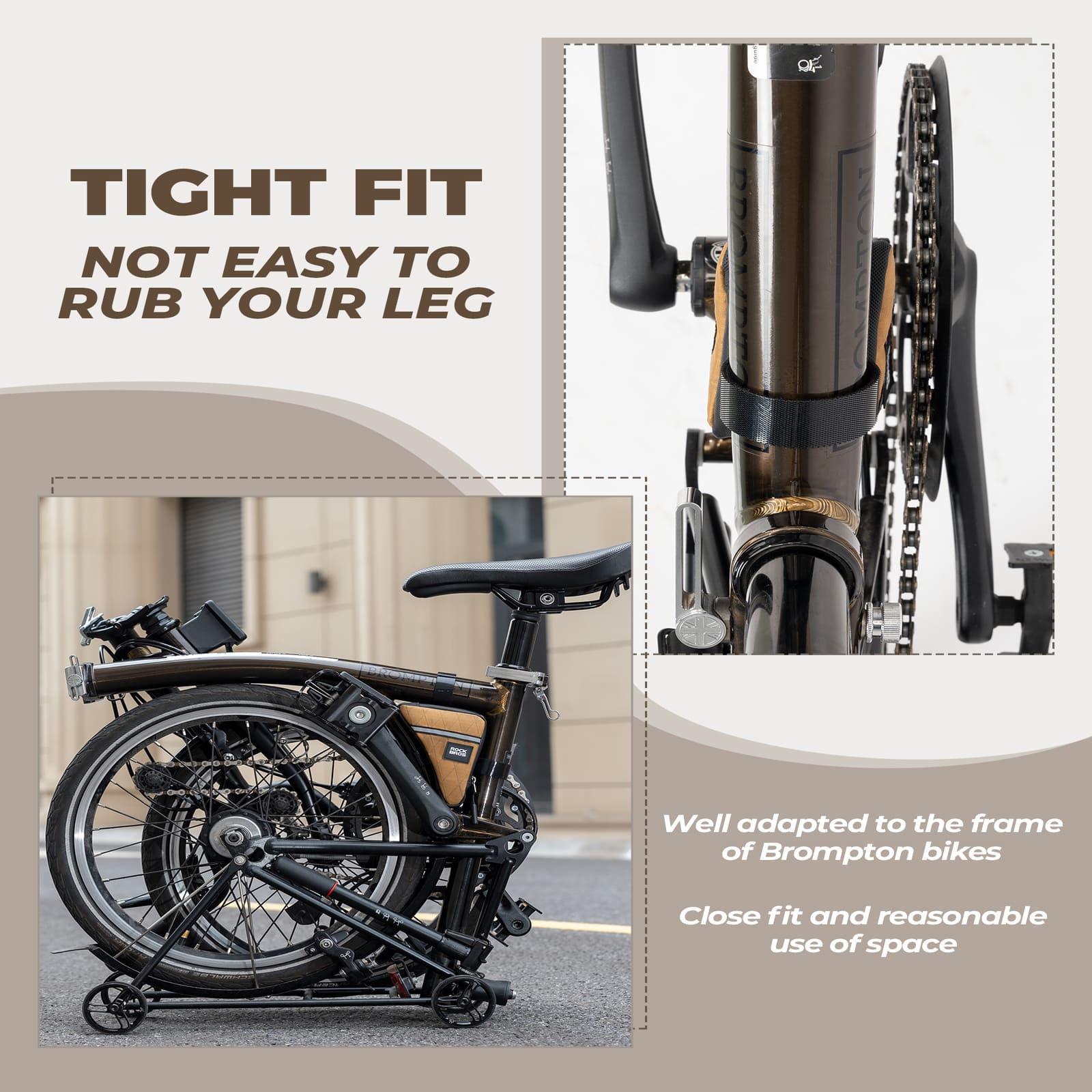 ROCKBROS Triangle Frame Bag – Compact Storage for Folding Bikes! 