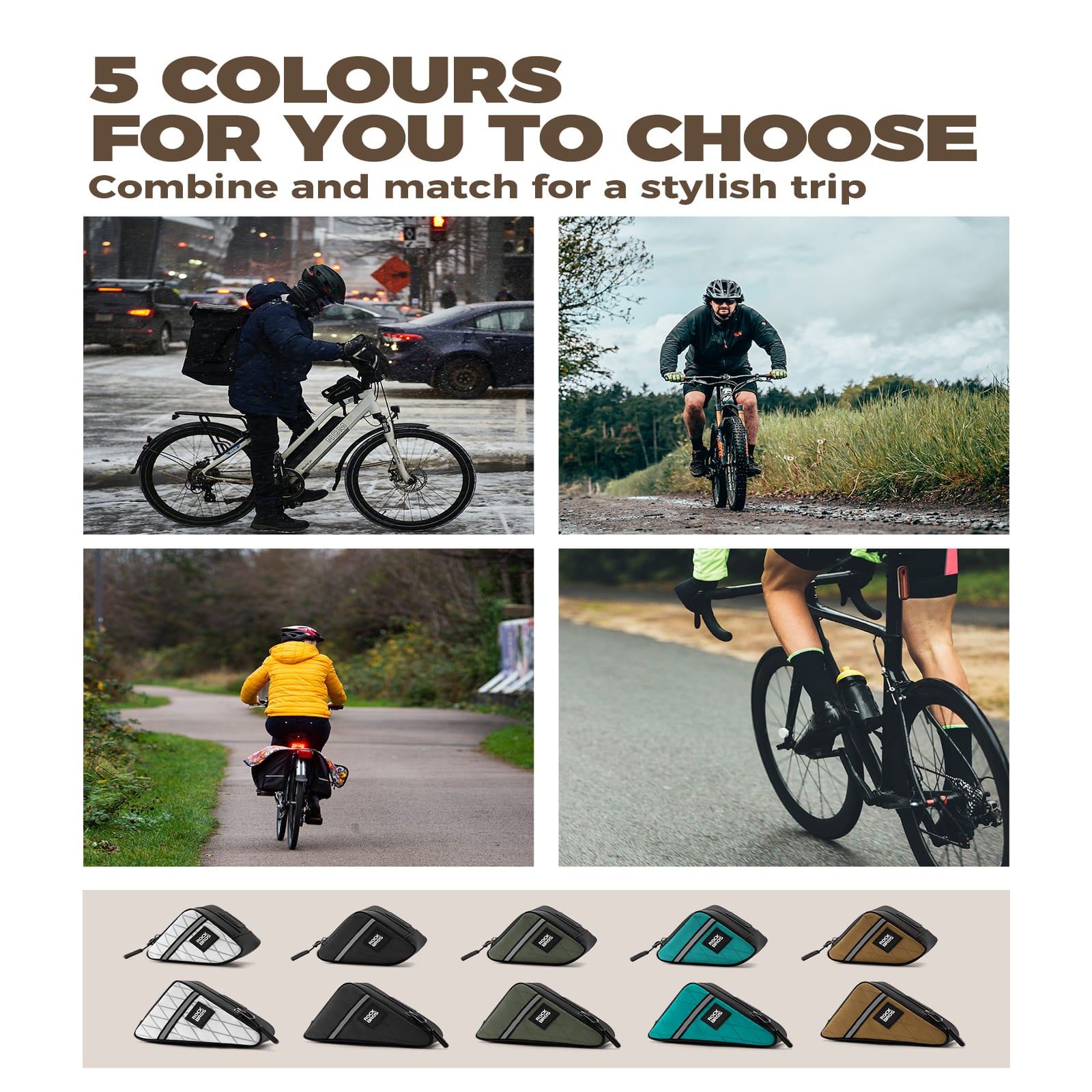 ROCKBROS Triangle Frame Bag – Compact Storage for Folding Bikes! 