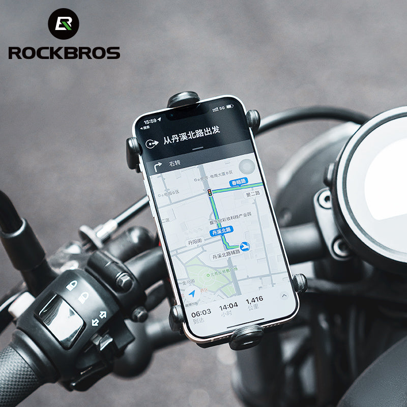 ROCKBROS Bike 360° Rotatable Adjustable Bike Phone Mount #Color_Black