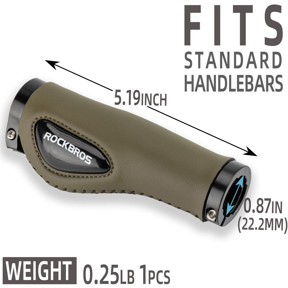 Manopole Bici MTB Lock-on - Gomma Antiscivolo Con Fissaggio Sicuro