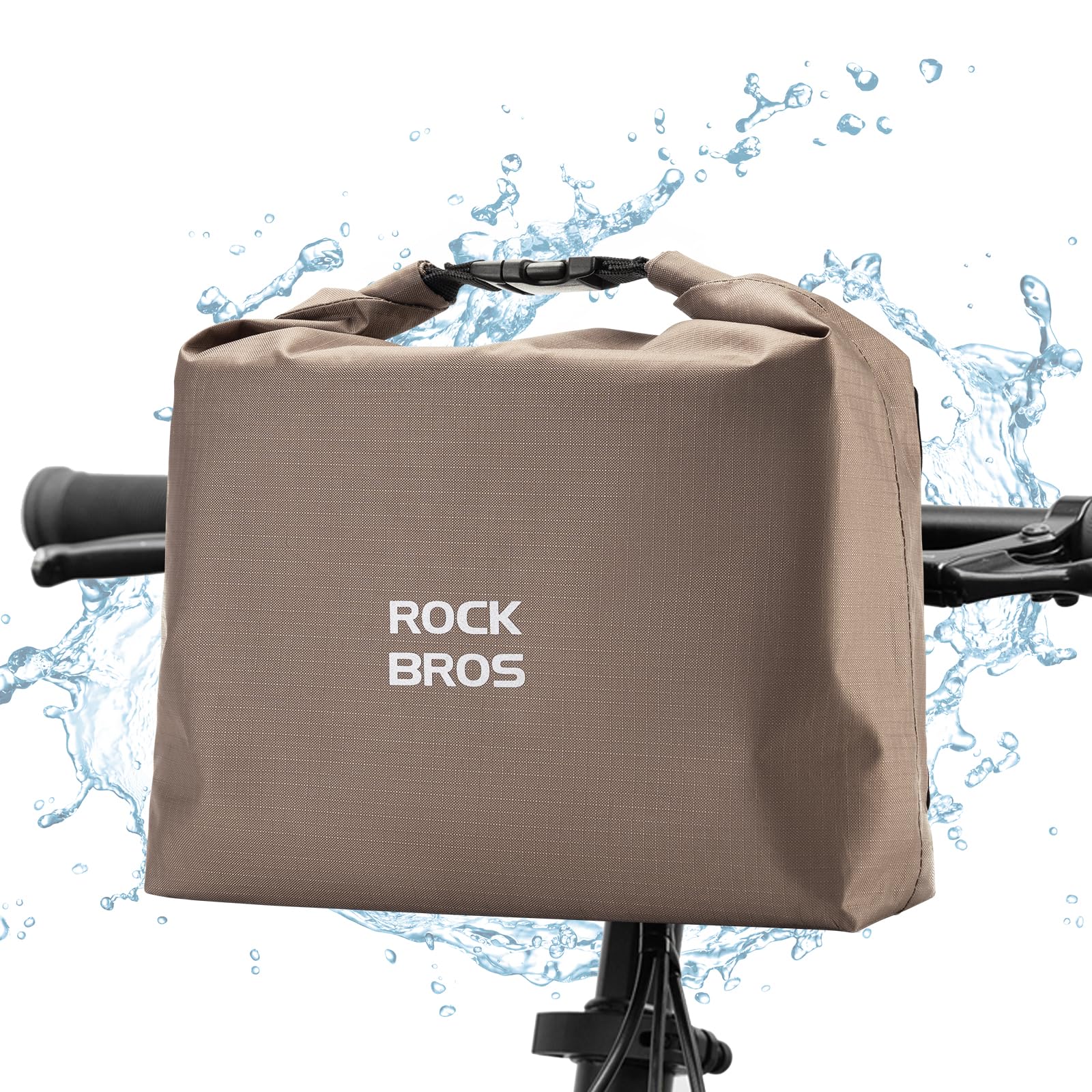 ROCKBROS Bike Handlebar Bag Adjustable & Waterproof Bicycle Basket Bag