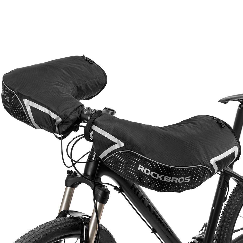 ROCKBROS Bike Handlebar Gloves Thermal Cycling Gloves Windproof Waterproof #Style_Style 1