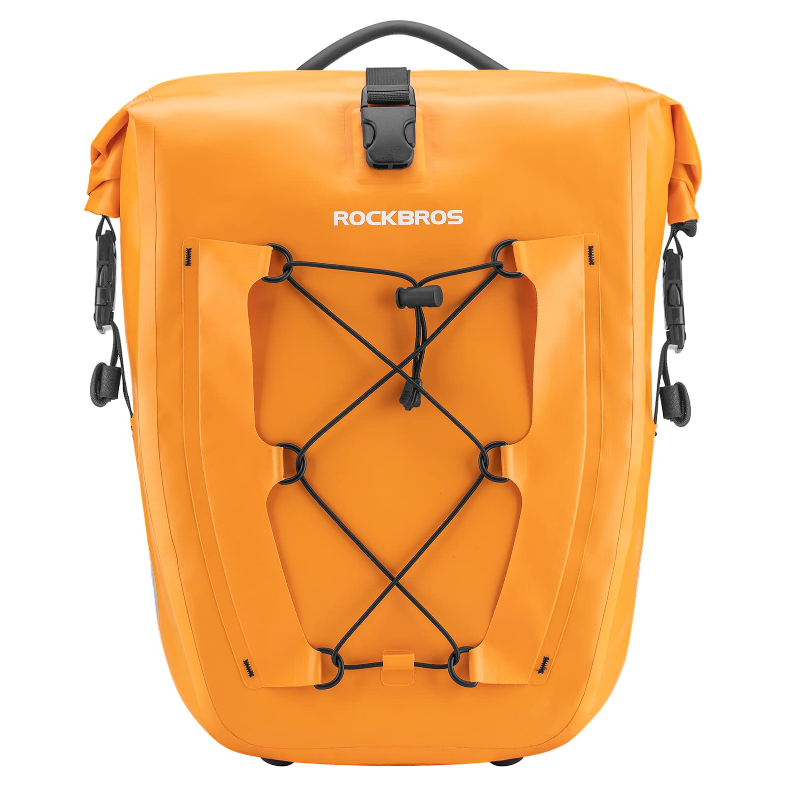 ROCKBROS Bike Pannier Bag 25L 32L 100% Waterproof Rear Rack Bike Bag #Style_Orange